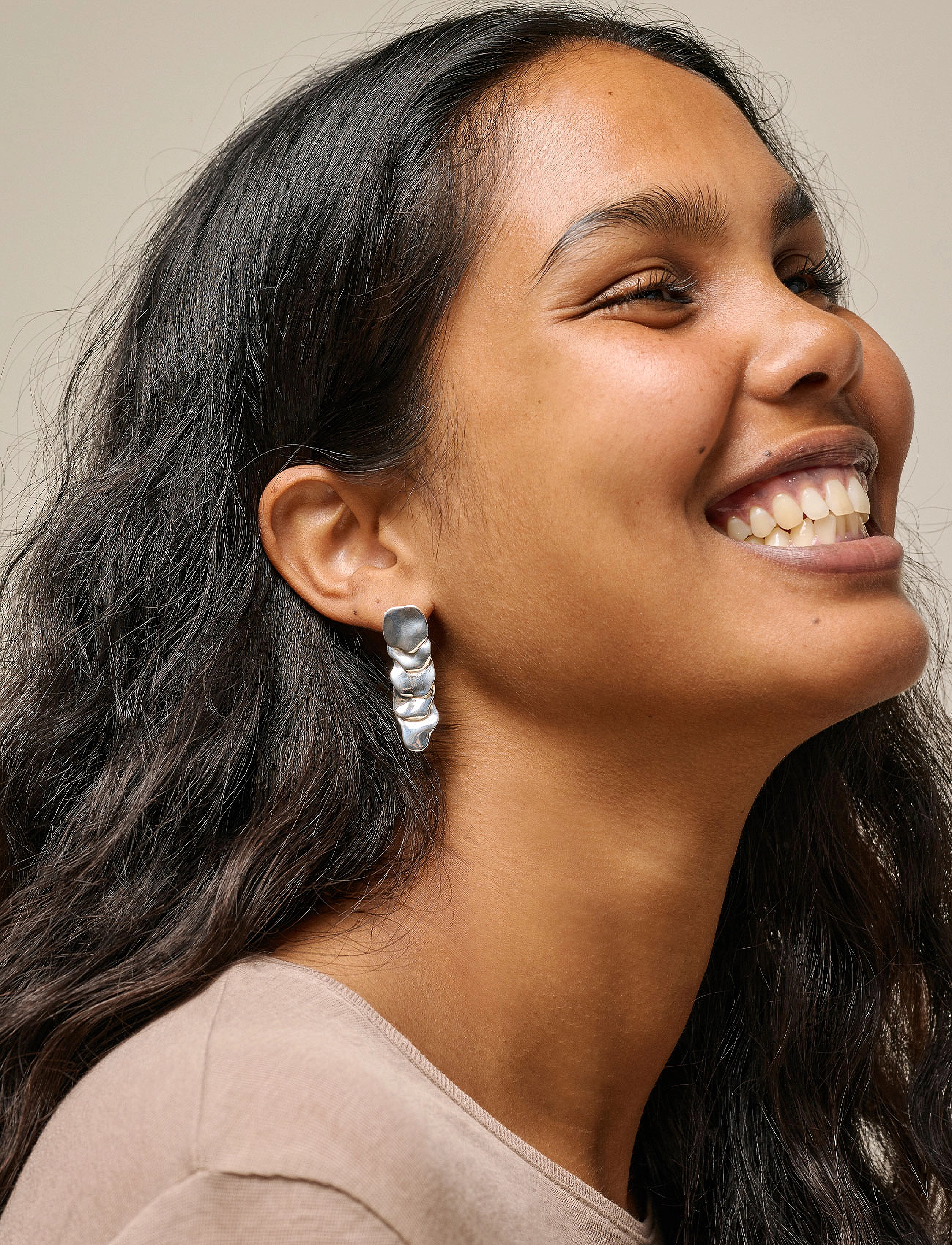 Enamel Copenhagen Earrings, Sahara, One Size, Silber - Pendants Frauen
