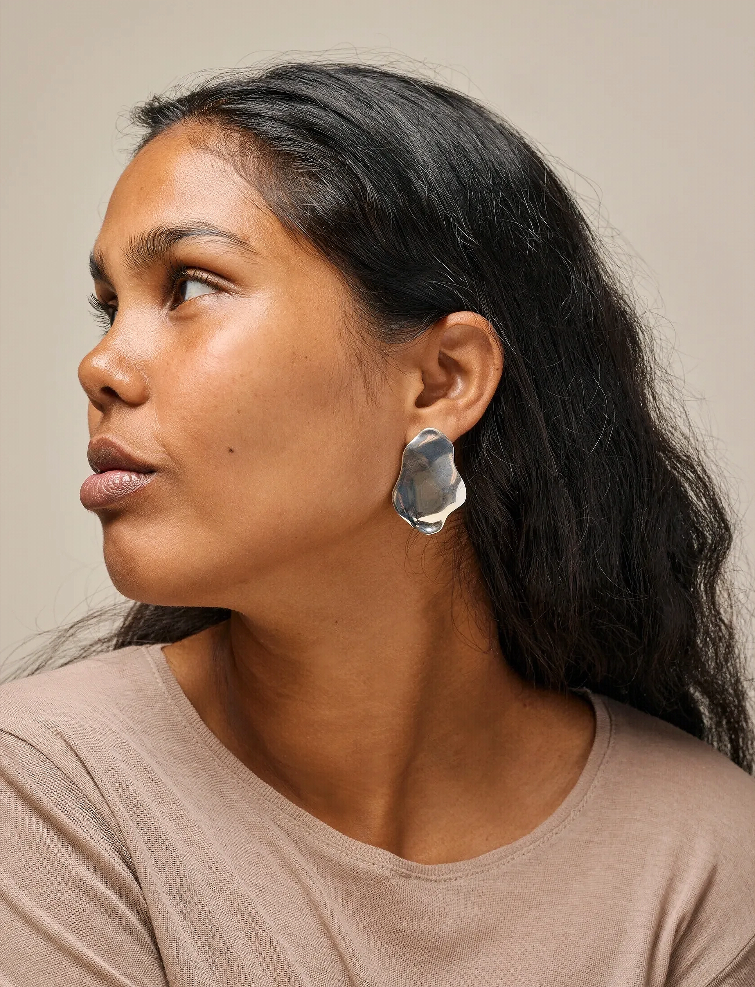 Enamel Copenhagen Earrings, Cleopatra, One Size, Silver, Earrings > Statement Earrings, Dame