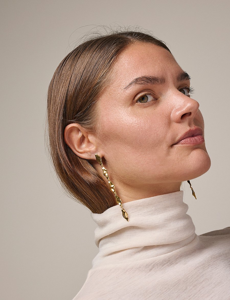 Enamel Copenhagen - Earrings, India - hängande örhängen - 925s/gp - 2