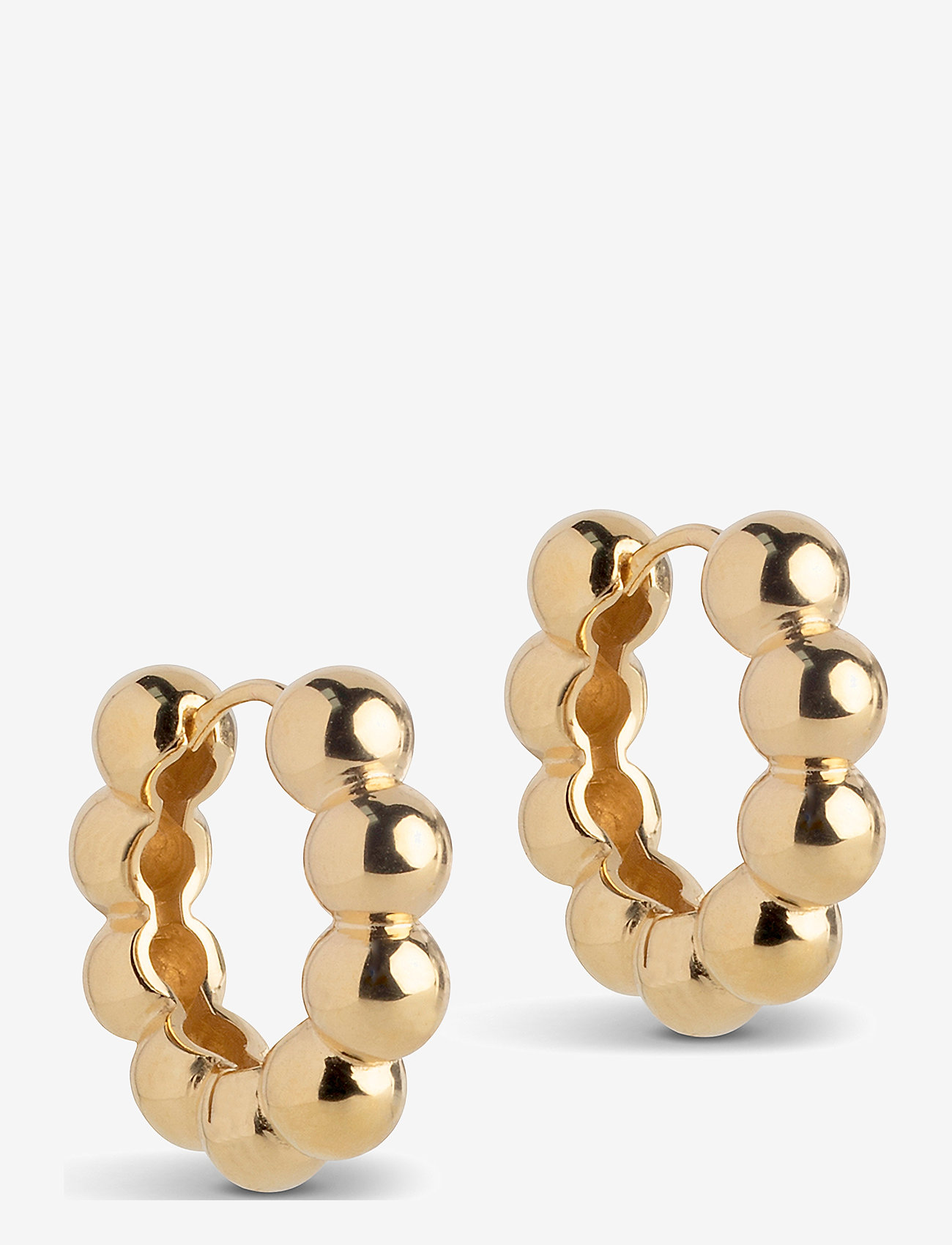 Enamel Copenhagen - Hoops, Ball Chunky - hoops kõrvarõngad - 925s/gp - 1