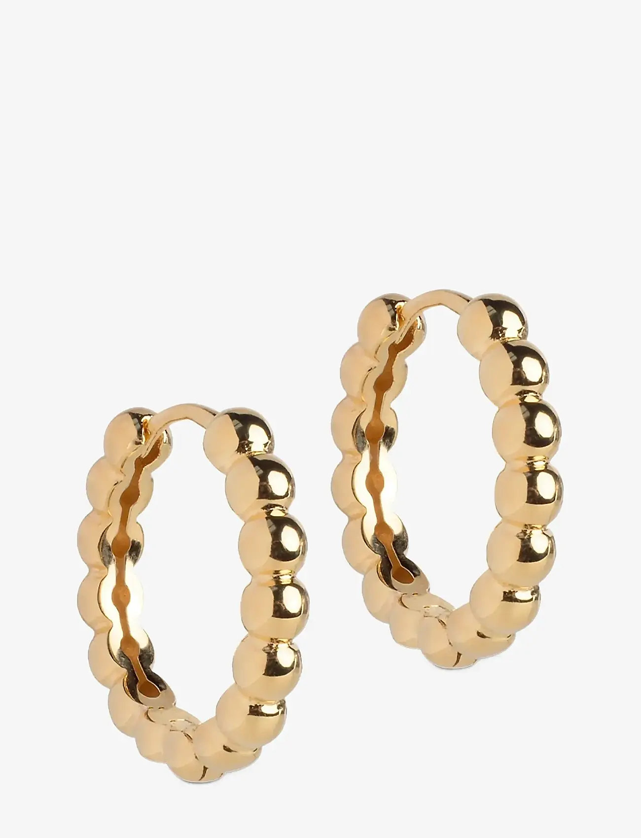 Enamel Copenhagen - Hoops, Ball Large - hoops kõrvarõngad - 925s/gp - 1