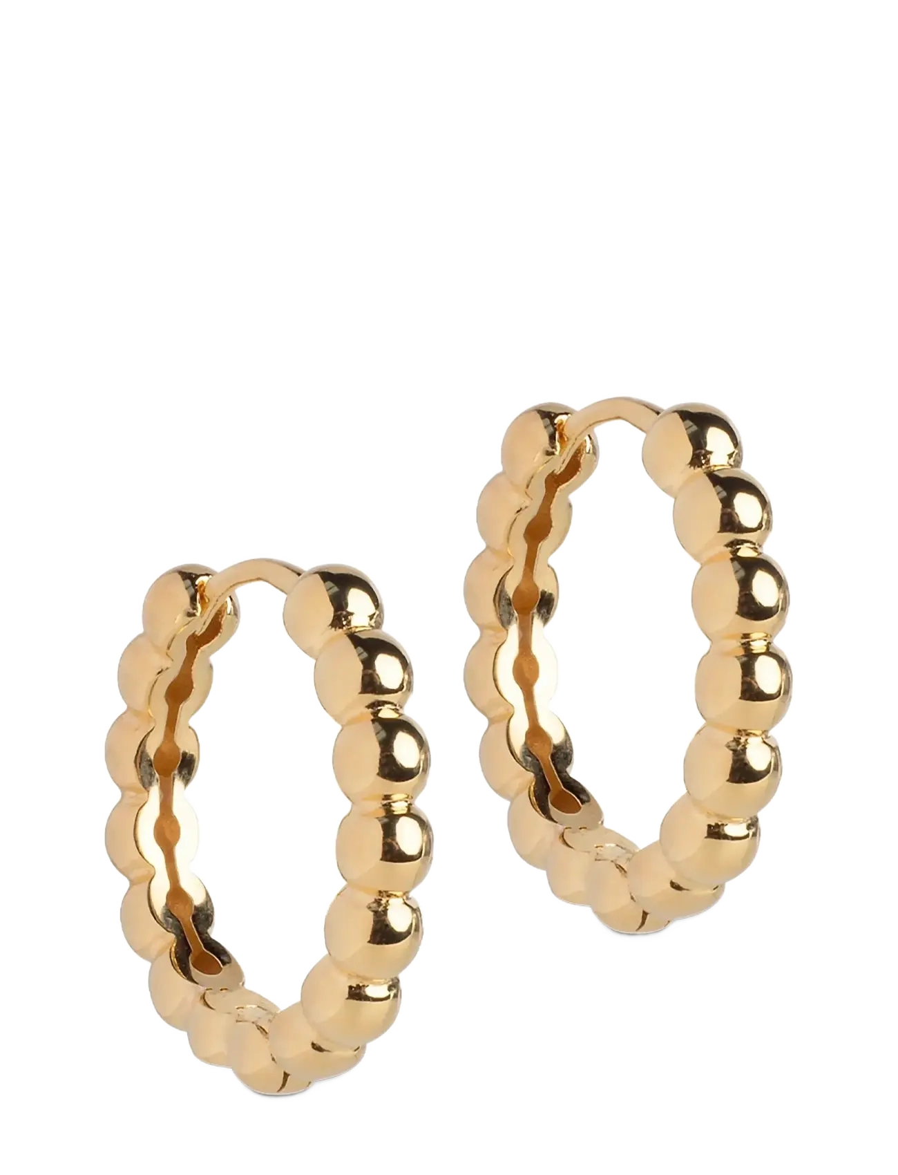 Enamel Copenhagen - Hoops, Ball Large - hoops kõrvarõngad - 925s/gp - 1