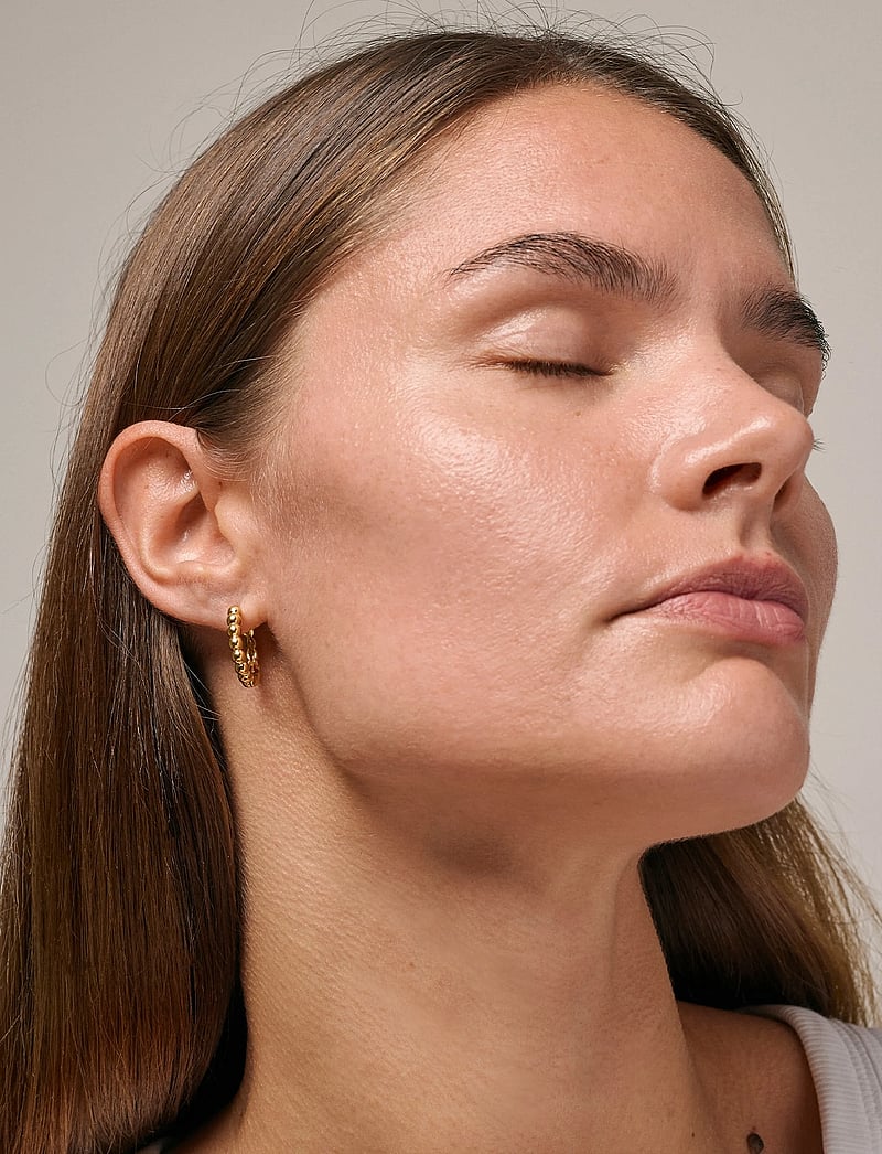 Enamel Copenhagen - Hoops, Ball Large - hoops kõrvarõngad - 925s/gp - 0