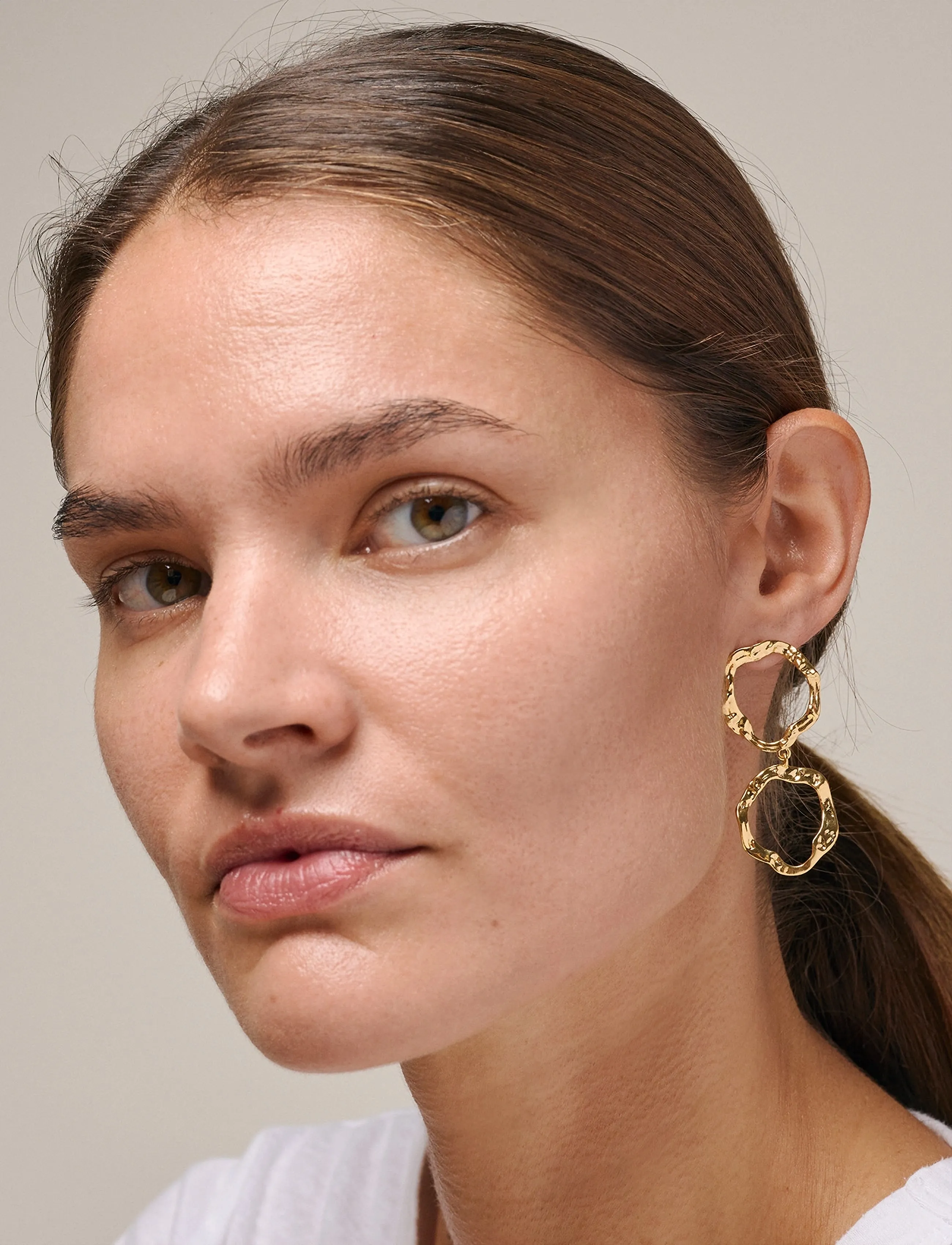 Enamel Copenhagen Earring, Miriam, One Size, Earrings, Gold - Statement Frauen