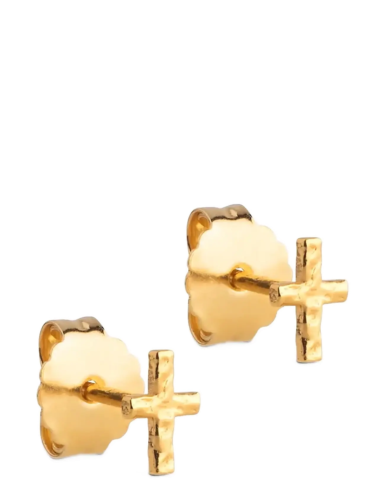 Enamel Copenhagen Protective Cross Studs - Accessoires - 925S/GP / gold