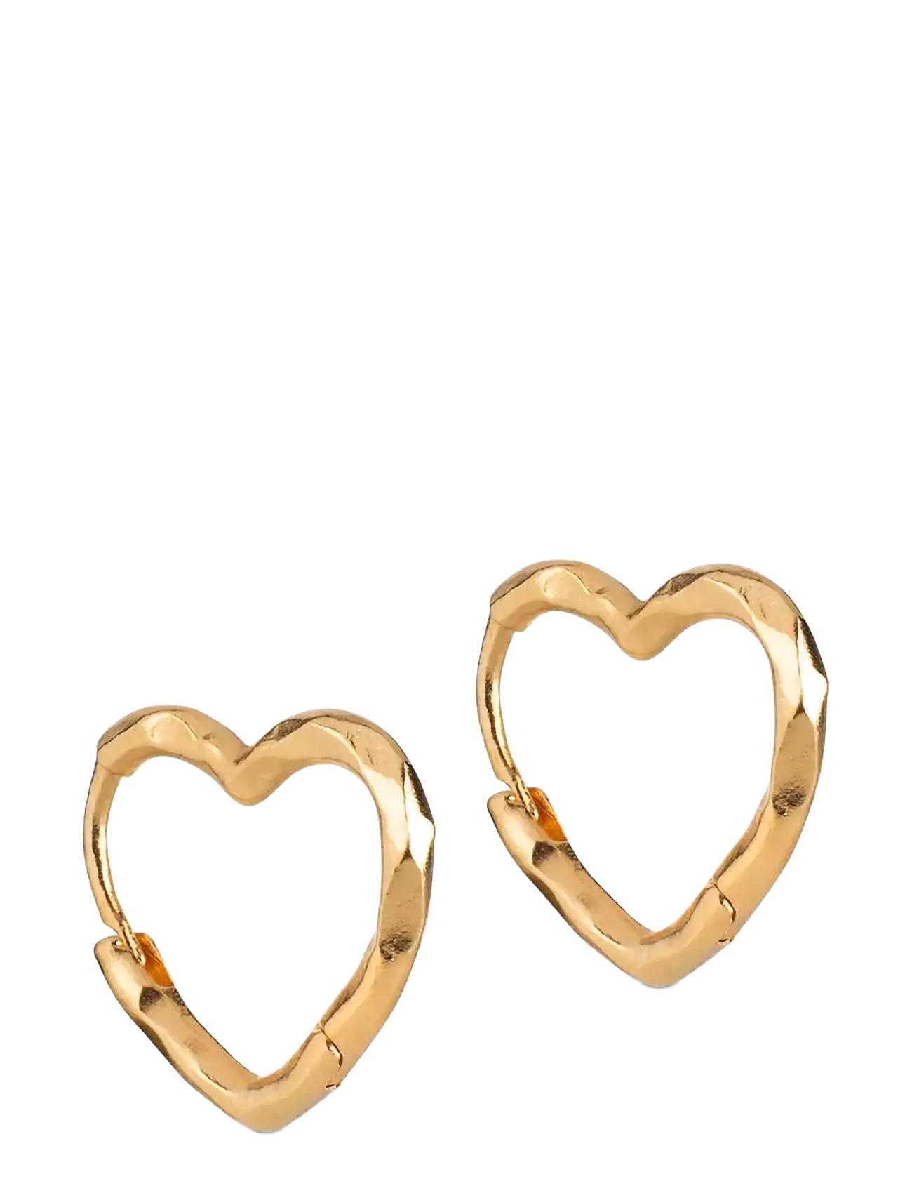 Enamel Copenhagen - Organic Heart Small Hoops - creoler & hoops - 925s/gp/m - 1