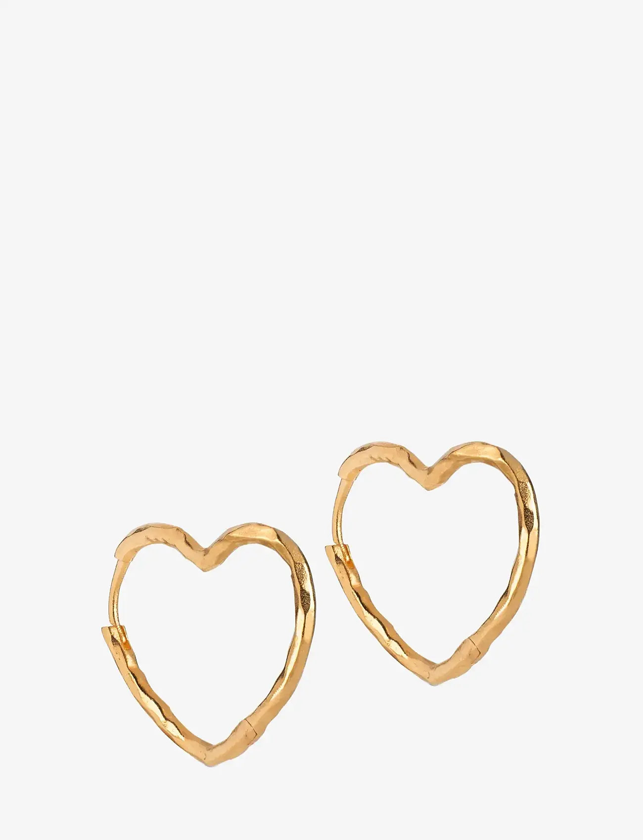 Enamel Copenhagen - Organic Heart Medium Hoops - kreolen - 925s/gp/m - 1