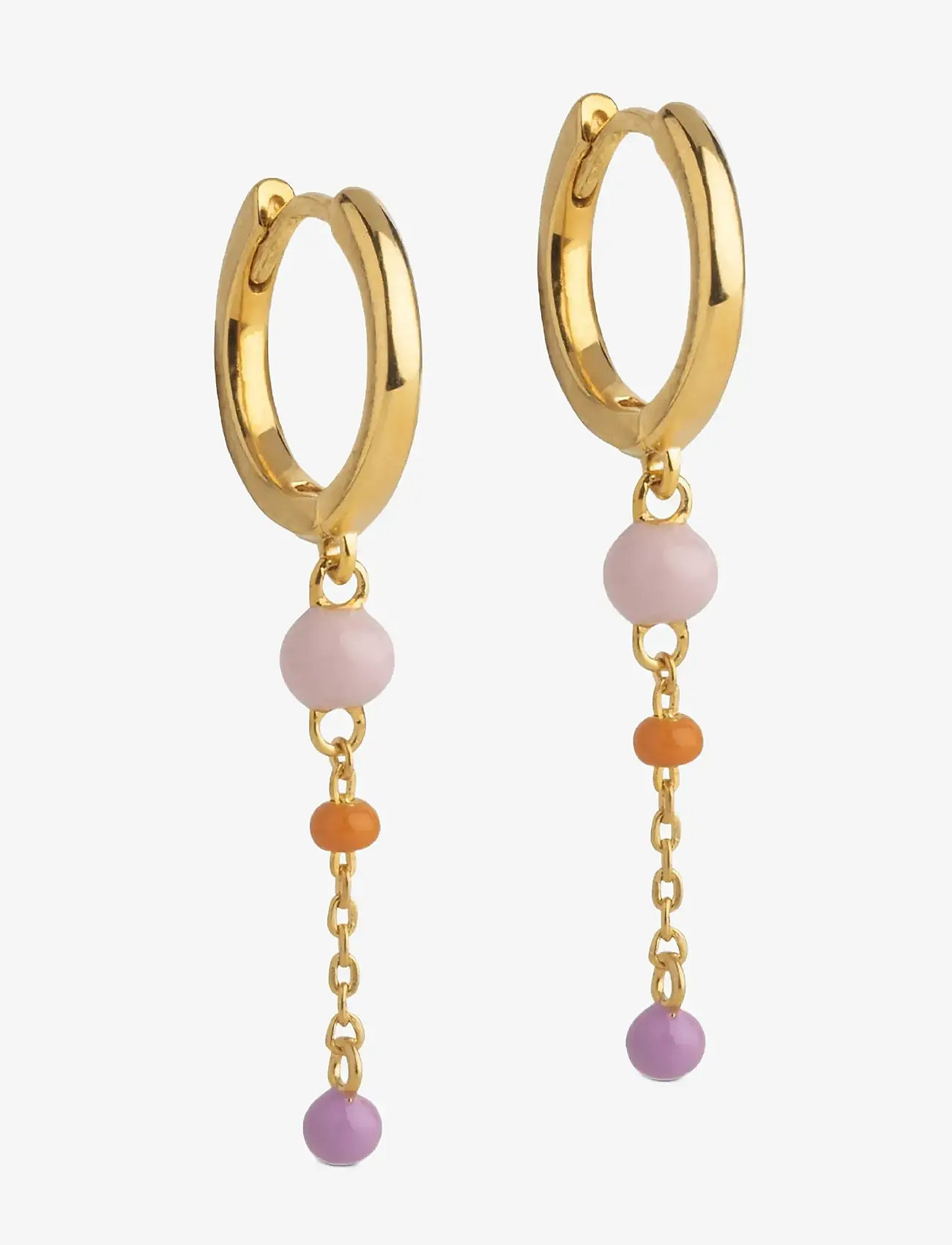 Enamel Copenhagen - Hoops, Lola Bold - auskari ar kulonu - blush - 1