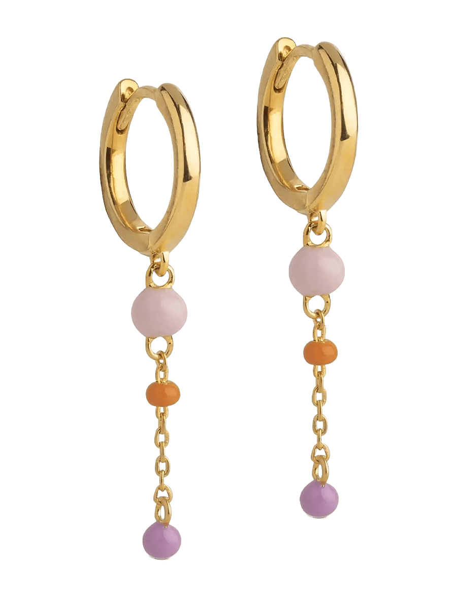 Enamel Copenhagen - Hoops, Lola Bold - ohrhänger - blush - 1