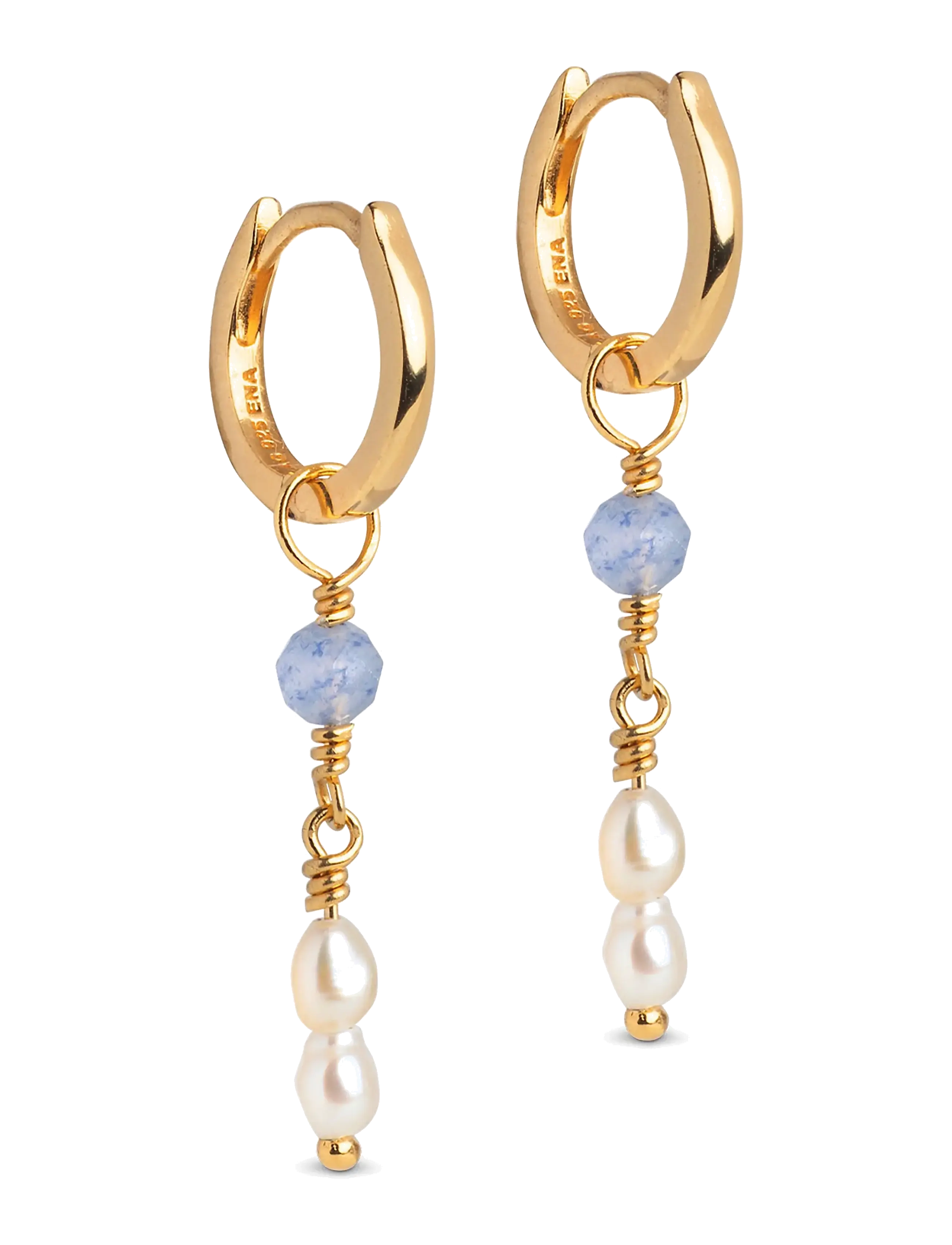 Enamel Copenhagen Hoops, Liva - Fylgihlutir - BLUE QUARTZ / blue