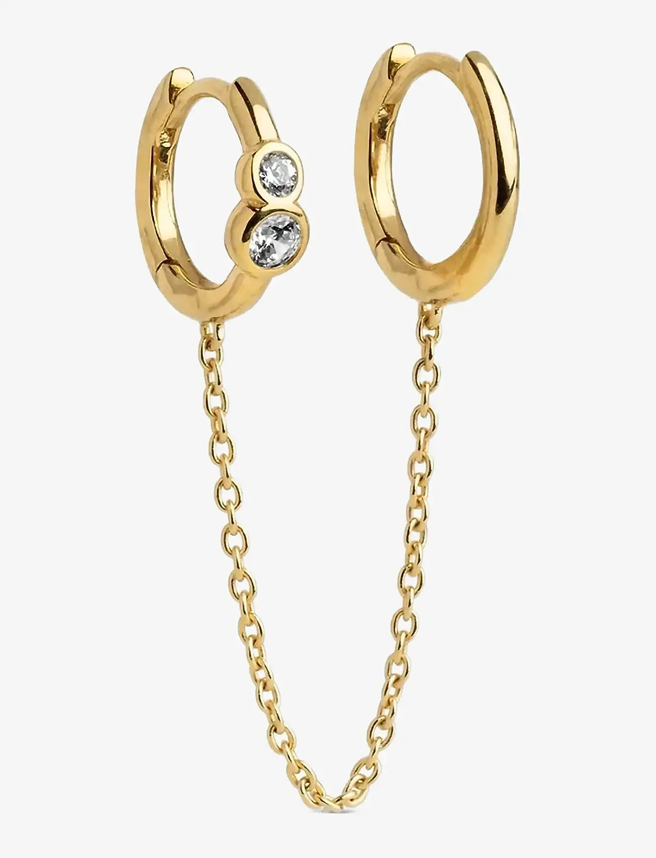 Enamel Copenhagen - Hoops, Nova Chain One Piece - white cz - 1