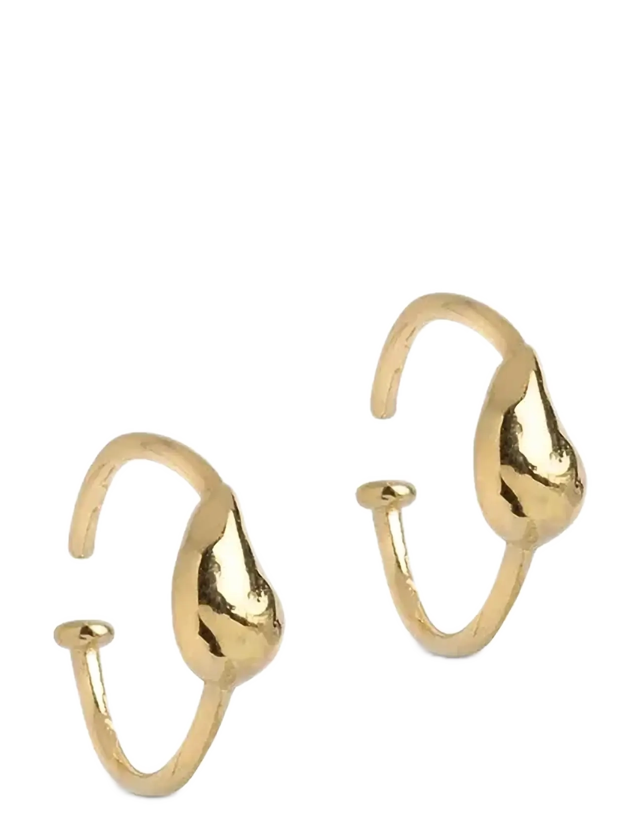 Enamel Copenhagen Hoops, Twistie drop - Hoops - 925S/GP / gold