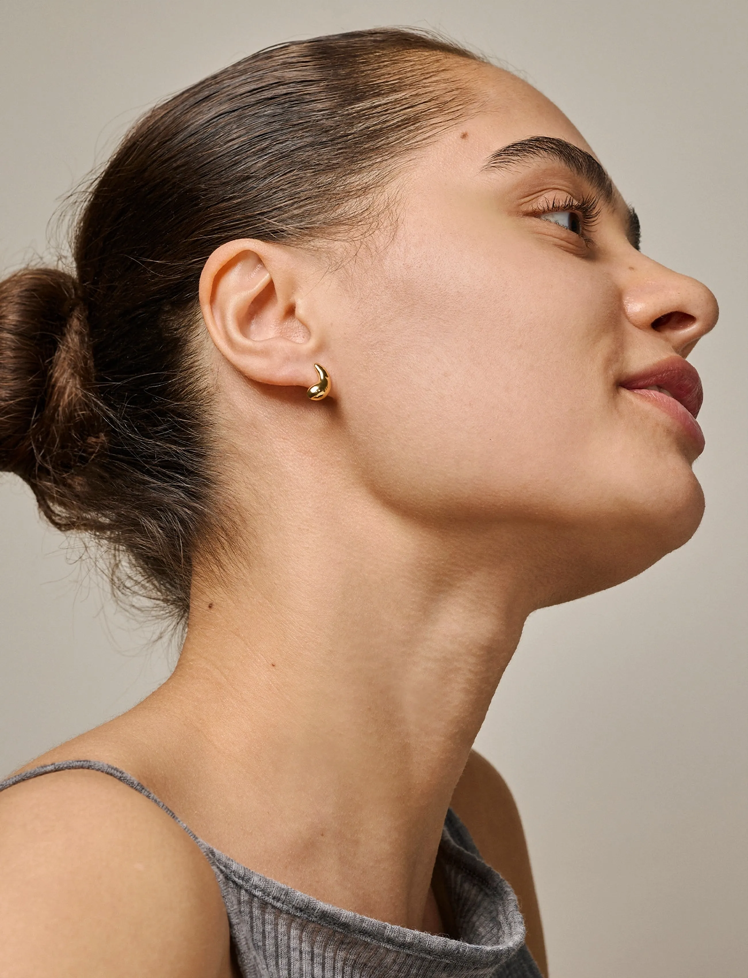 Enamel Copenhagen Studs, Nima, One Size, Gold, Øreringe > Ørestikker, Dame