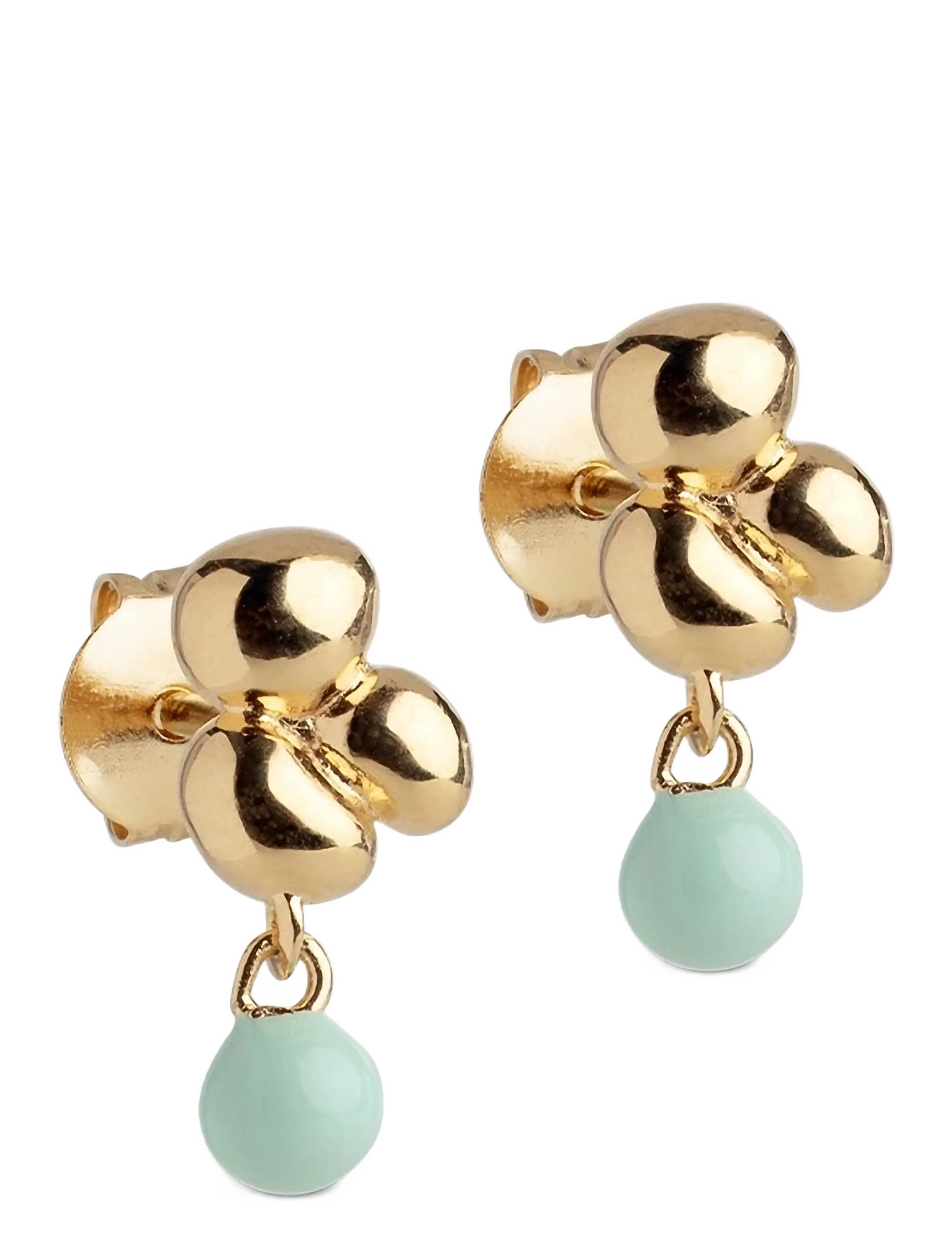 Enamel Copenhagen Earrings, Nara Ball - Hochzeitsgäste - MINT / blue