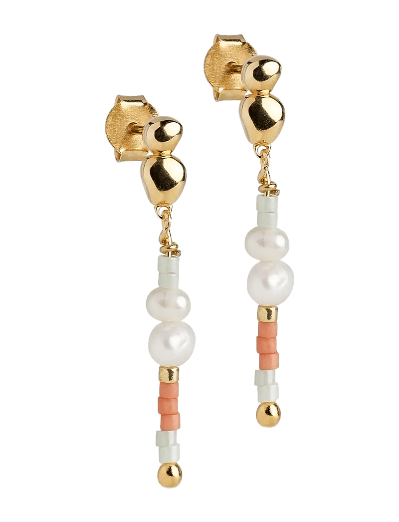 Enamel Copenhagen - Earrings, Nara Whimsically - perleøreringe - coralia - 1