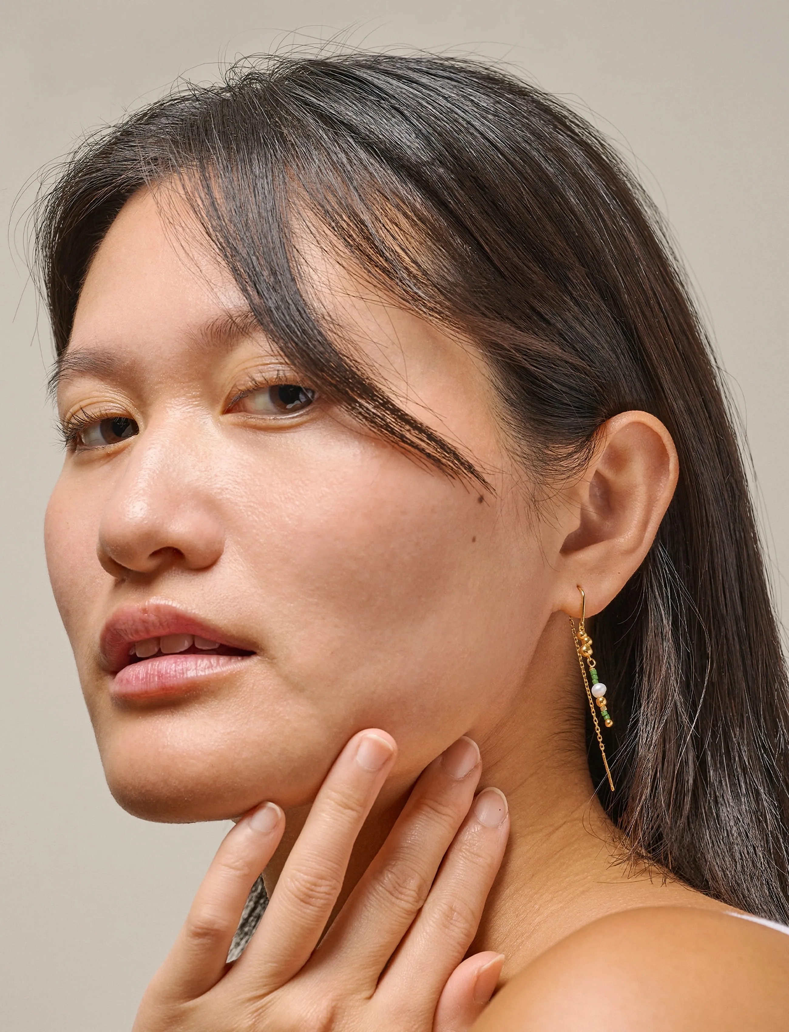 Enamel Copenhagen Earrings, Nara Miyuki, One Size, Gold - Pendants Frauen