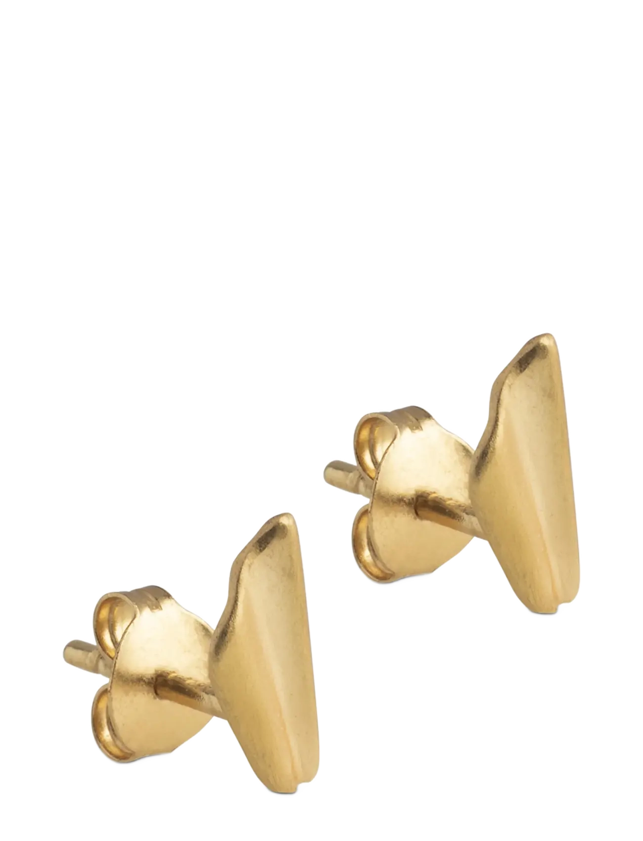 Enamel Copenhagen - Studs, Wave Leaf - neet-kõrvarõngad - gold plated - 1