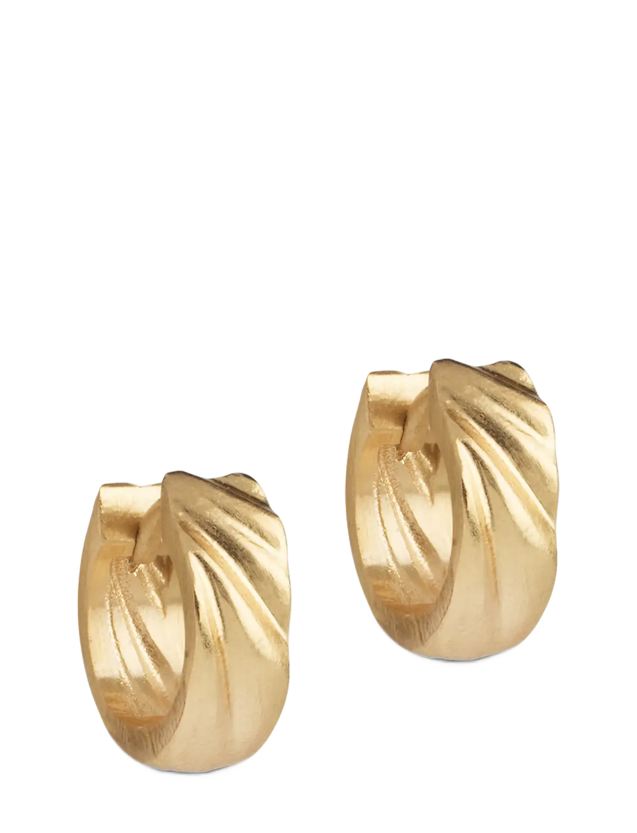 Enamel Copenhagen Hoops, Wave Mini - Hoops - GOLD PLATED / gold