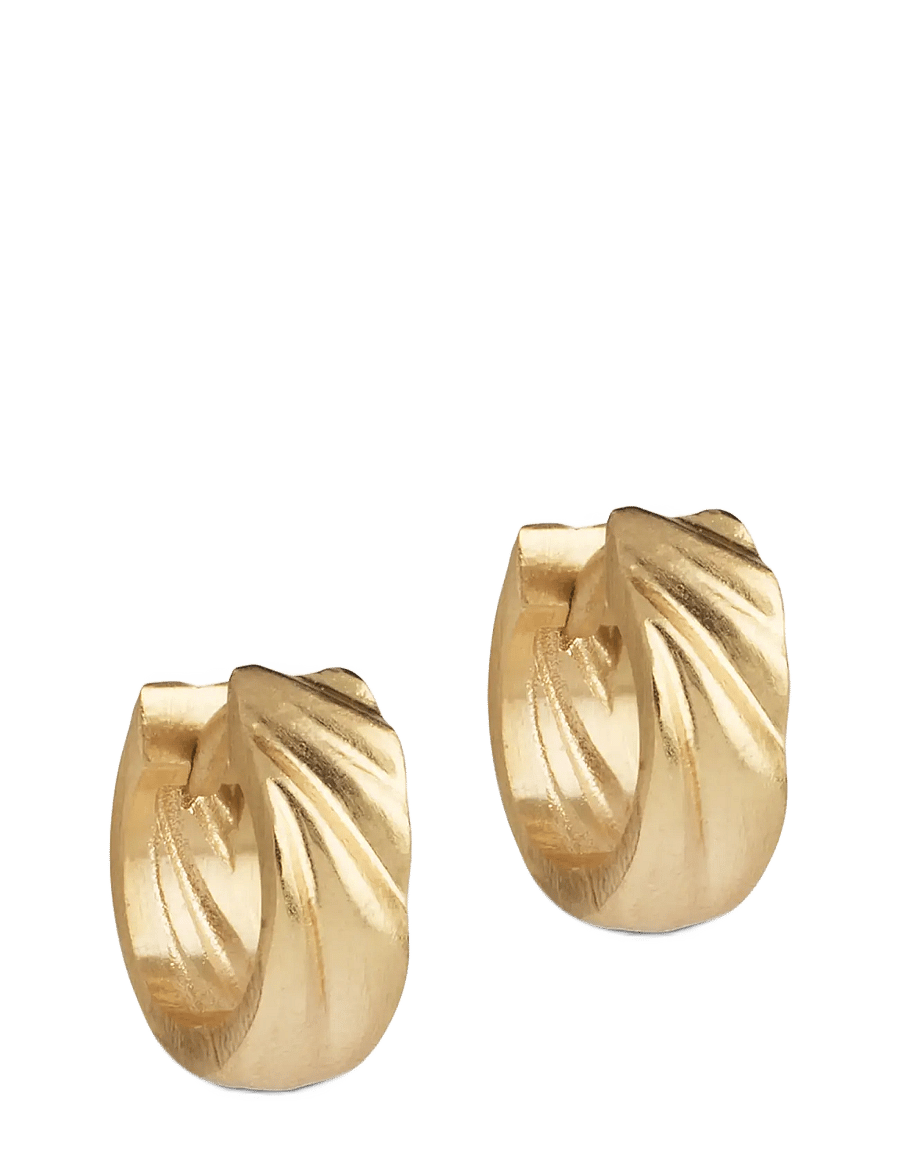 Enamel Copenhagen - Hoops, Wave Mini - rõngad - gold plated - 1