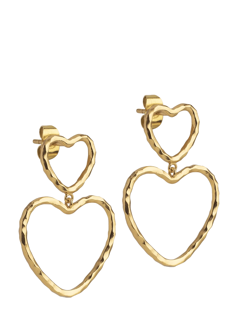Enamel Copenhagen - Earrings, Organic Lovelink - ohrhänger - gold plated - 1