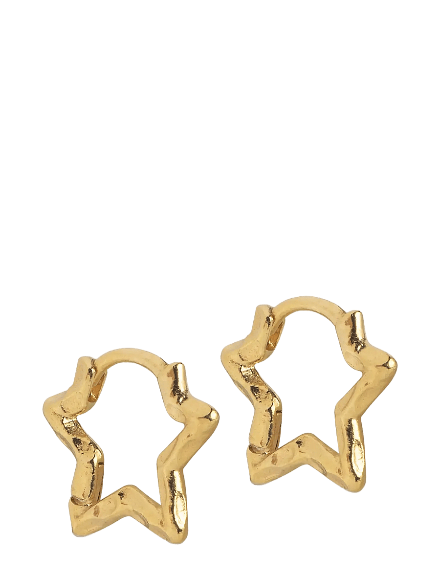 Enamel Copenhagen - Hoops, Organic Star Small - rõngad - gold plated - 1