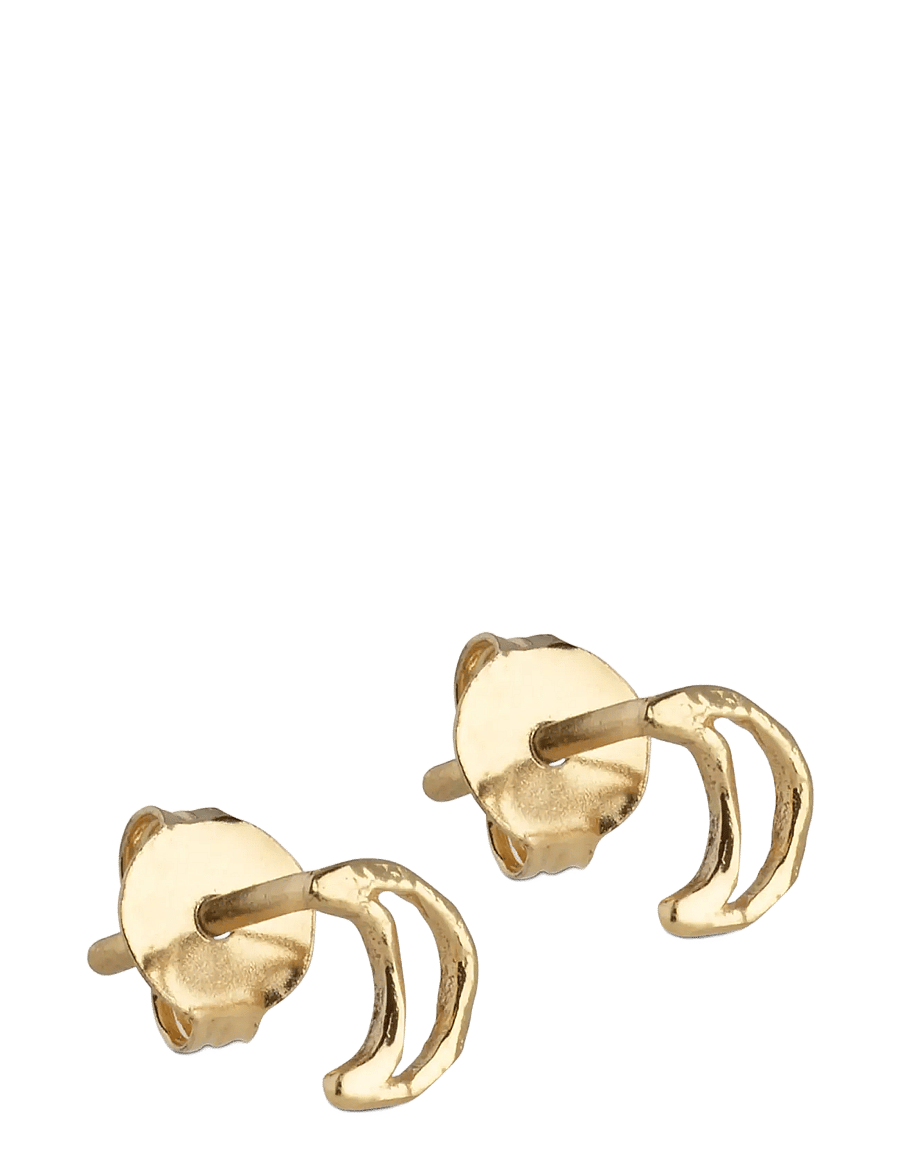 Enamel Copenhagen - Studs, Organic Moon - neet-kõrvarõngad - gold plated - 1