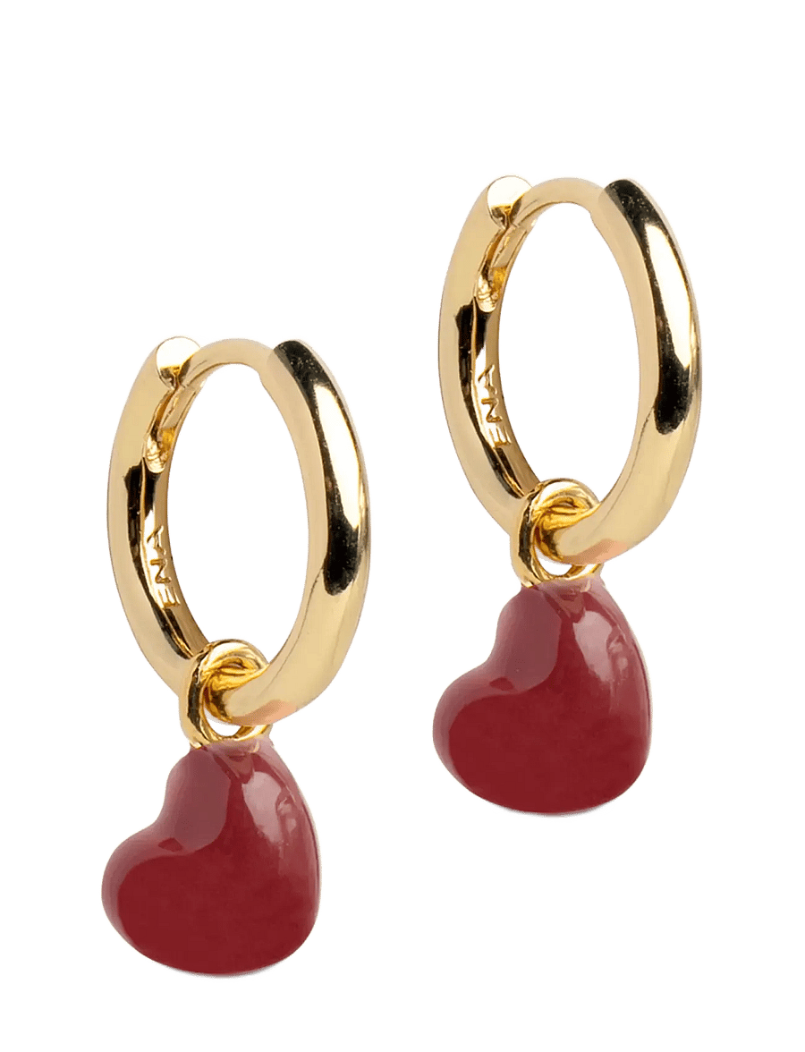 Enamel Copenhagen - Hoops, Grand Amore - kreolen - bordeaux - 1