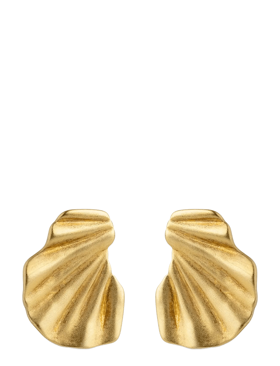 Enamel Copenhagen - Earring, Wave - gold plated - 1