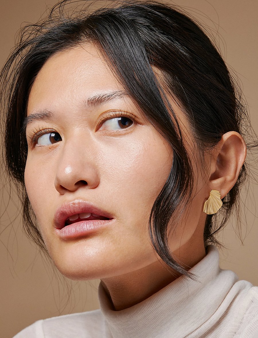 Enamel Copenhagen - Earring, Wave - gold plated - 0