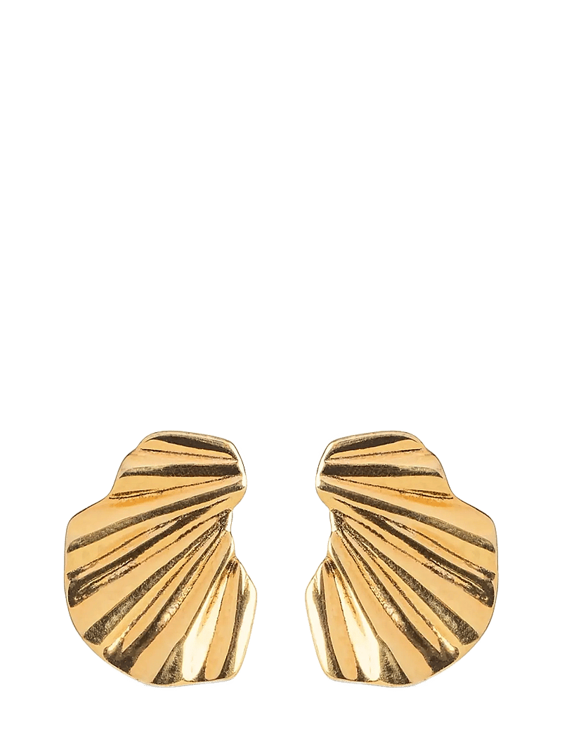 Enamel Copenhagen - Wave Earring - stud earrings - 925s/gp/m - 1