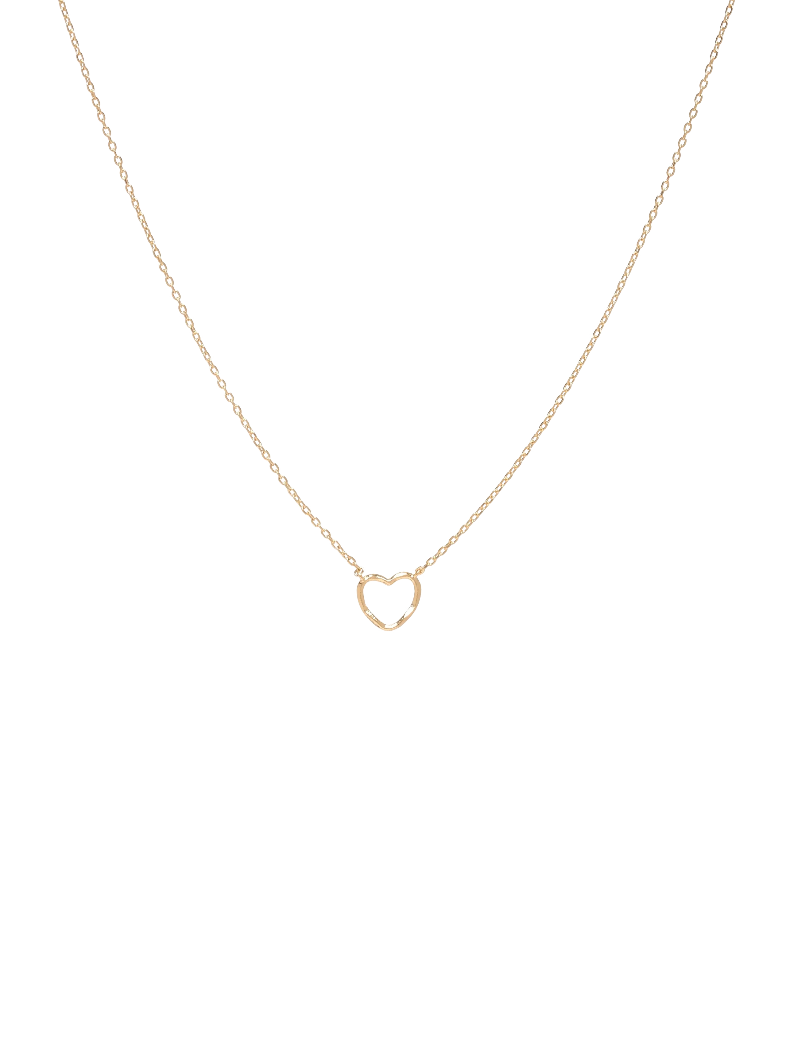 Enamel Copenhagen Necklace, Organic Heart - Basics - 925S/GP / gold