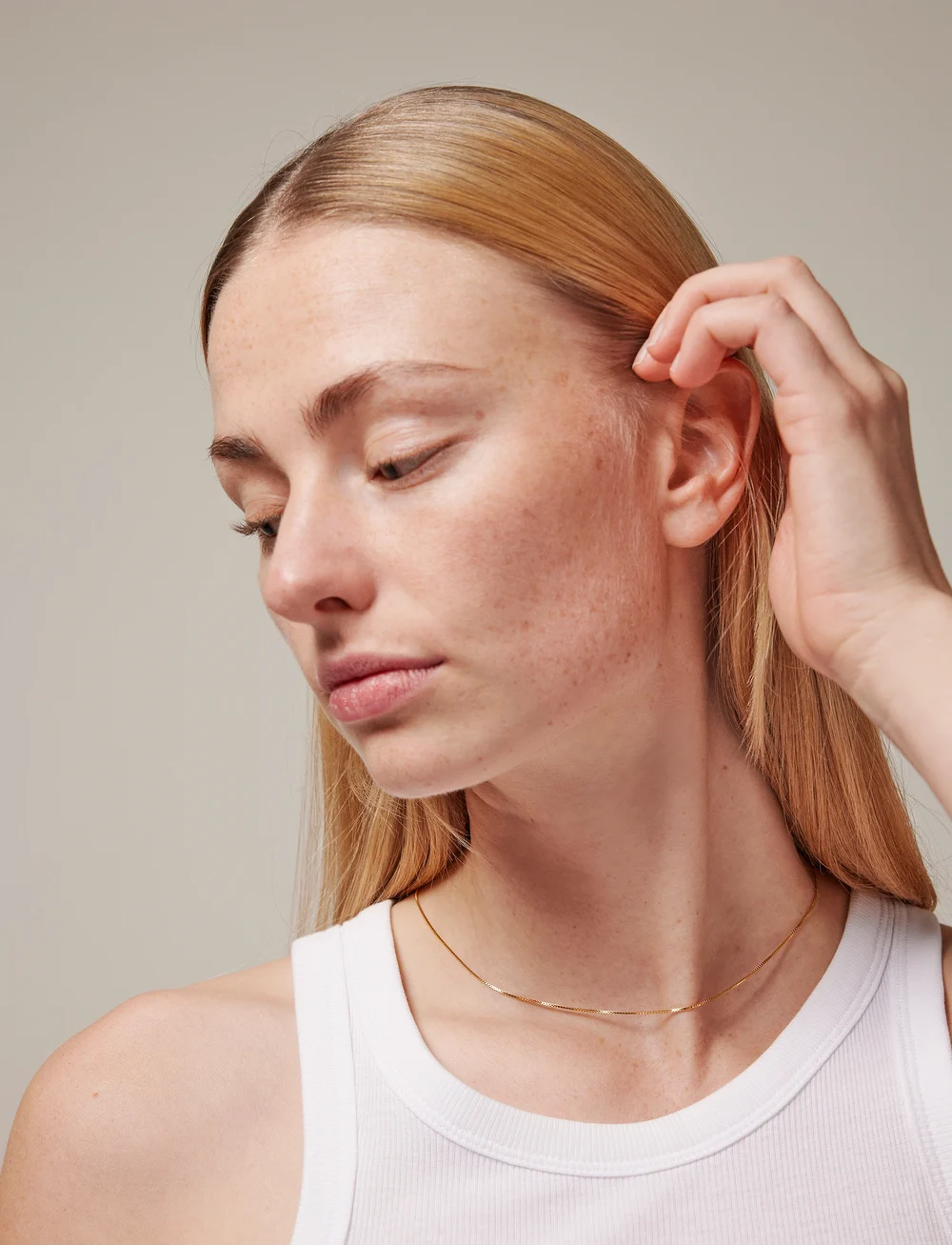 Enamel Copenhagen - Box Chain 0,85 mm Necklace - halsketten - 925s/gp - 0