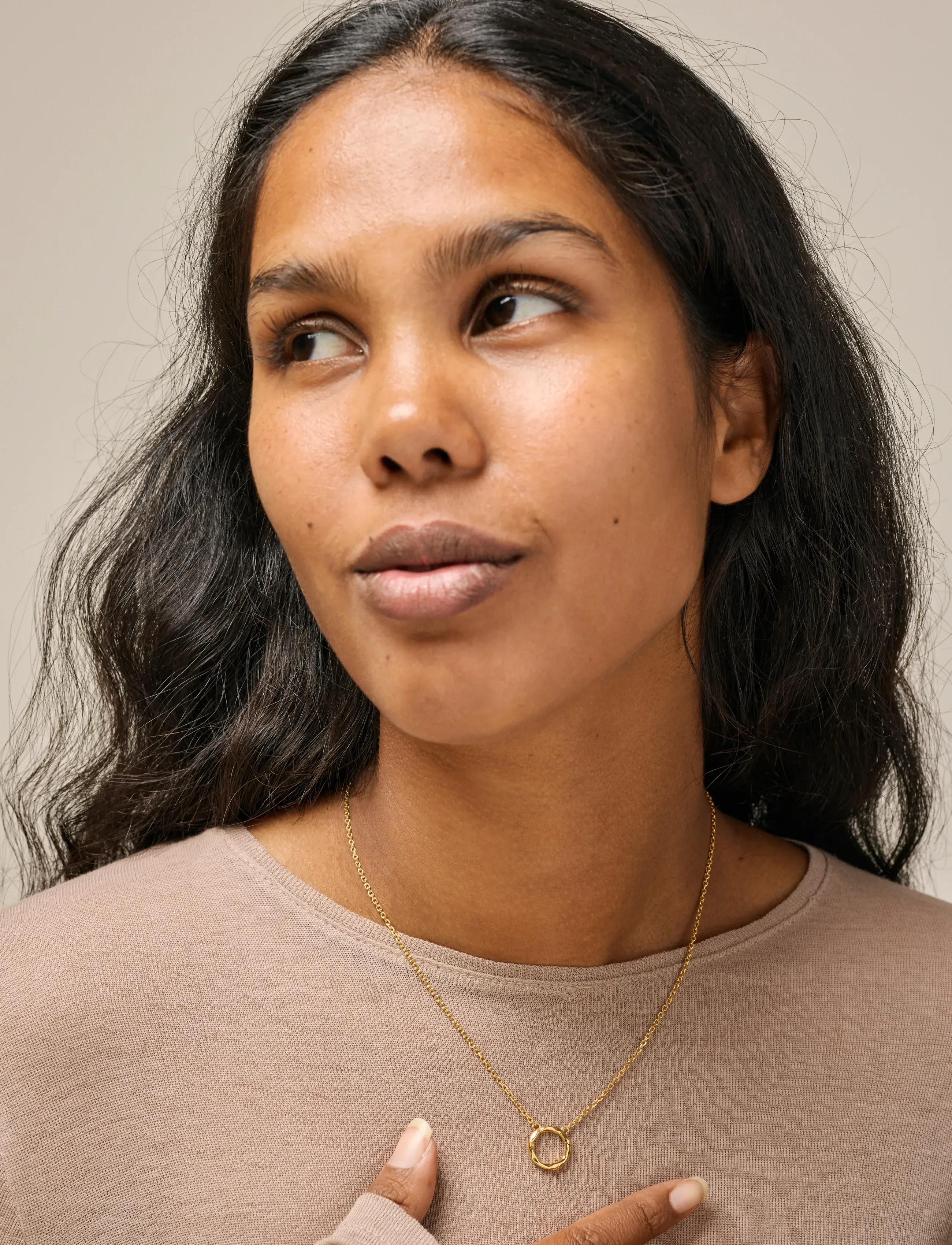 Enamel Copenhagen Necklace, Treasure - Smykker - 925S/GP/M / gold