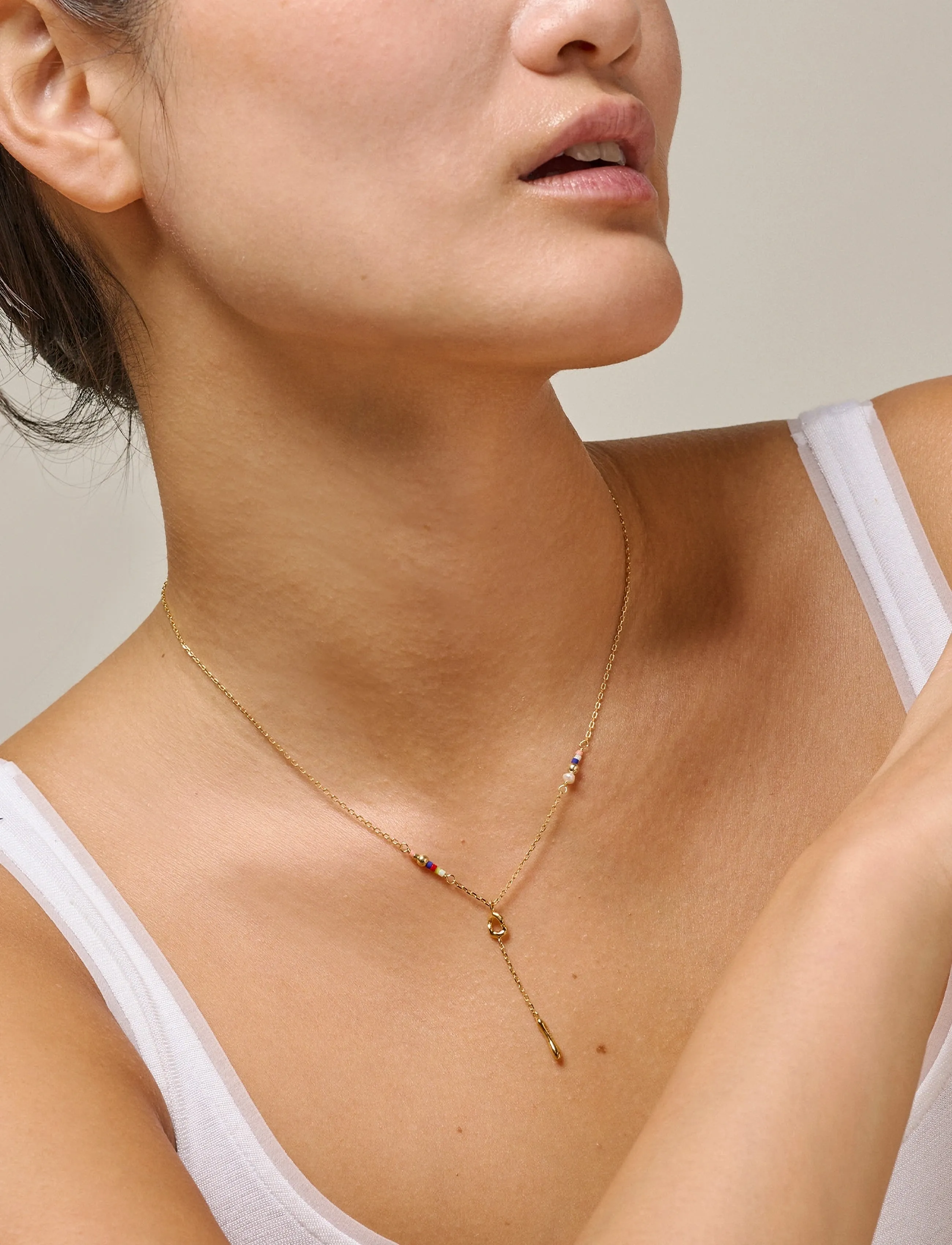 Enamel Copenhagen Necklace, Dorothea, One Size, Necklaces, Gold - Chain Frauen