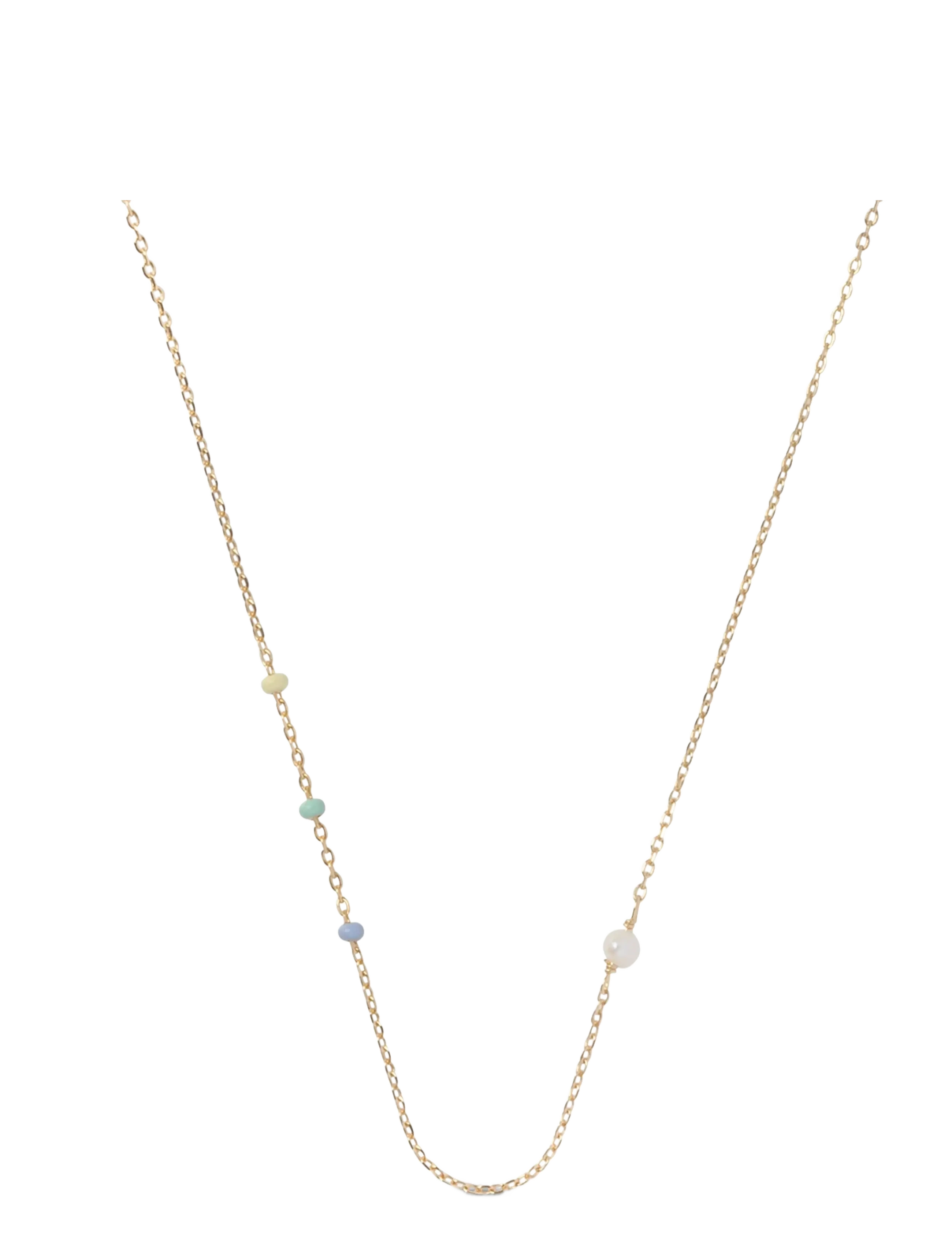 Enamel Copenhagen Necklace, Lola Simple - Accessoires - CITRUS SKY / gold