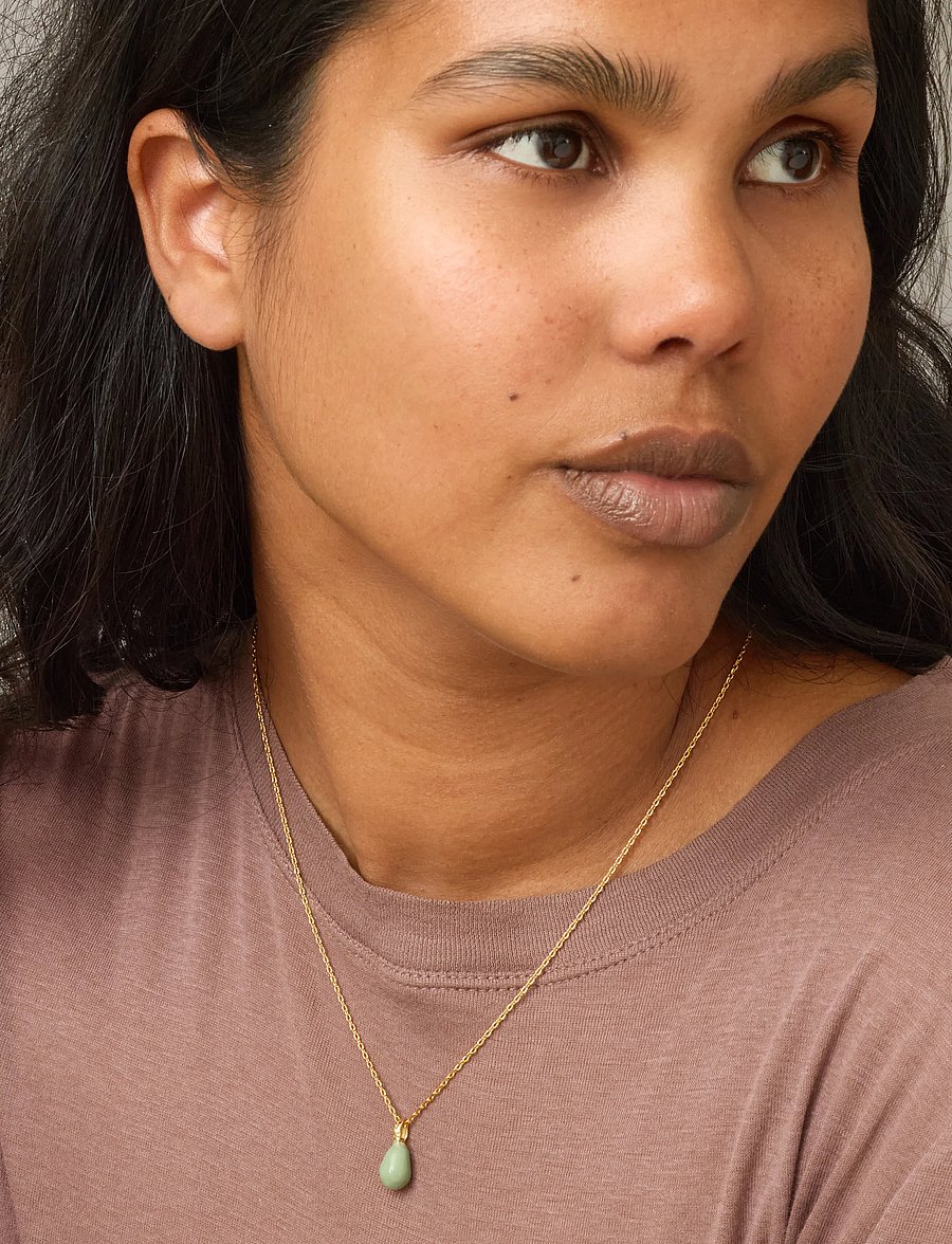 Enamel Copenhagen - Necklace, Significant - sage - 0