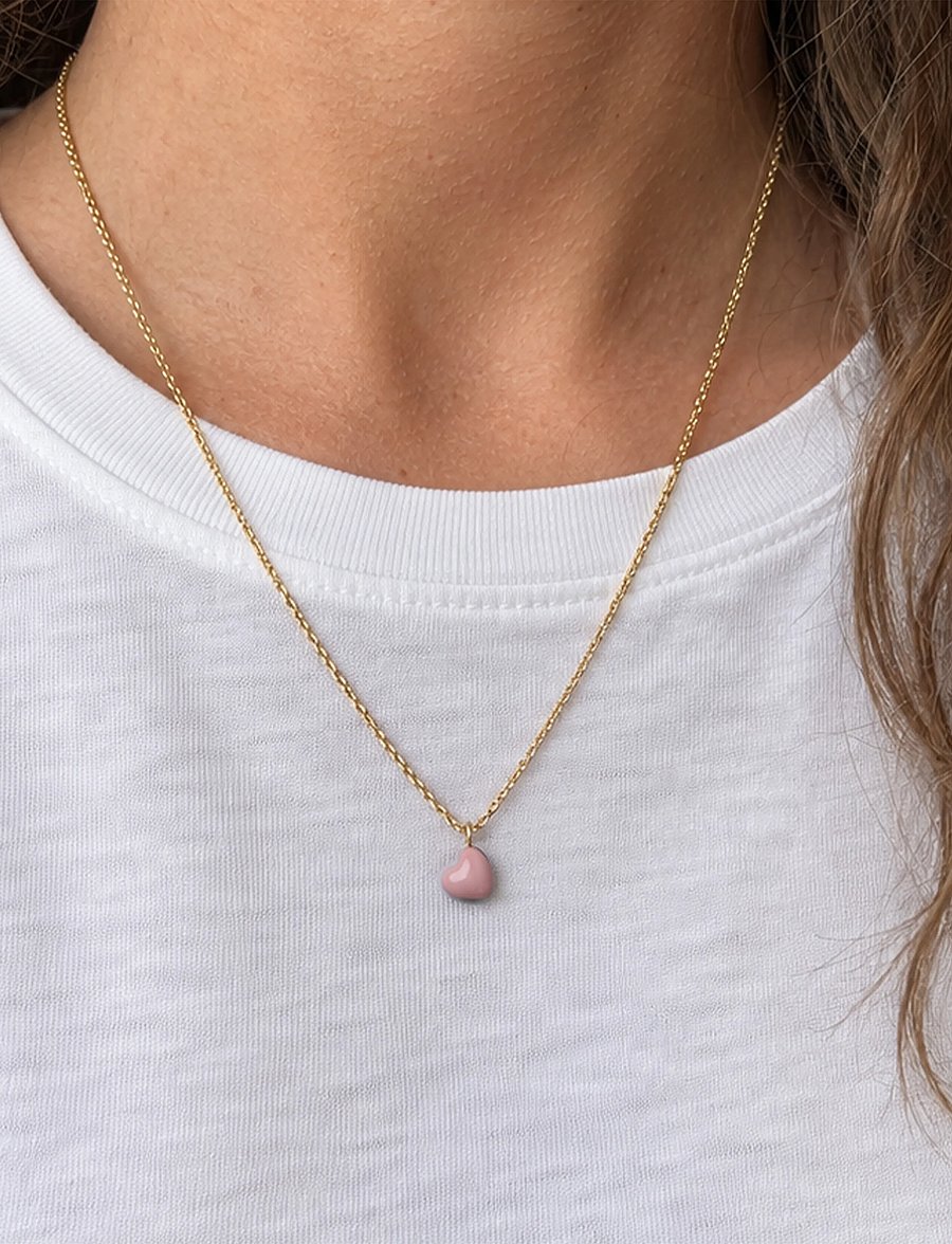 Enamel Copenhagen - Necklace, Grand Amore - halsketten - soft rose - 0