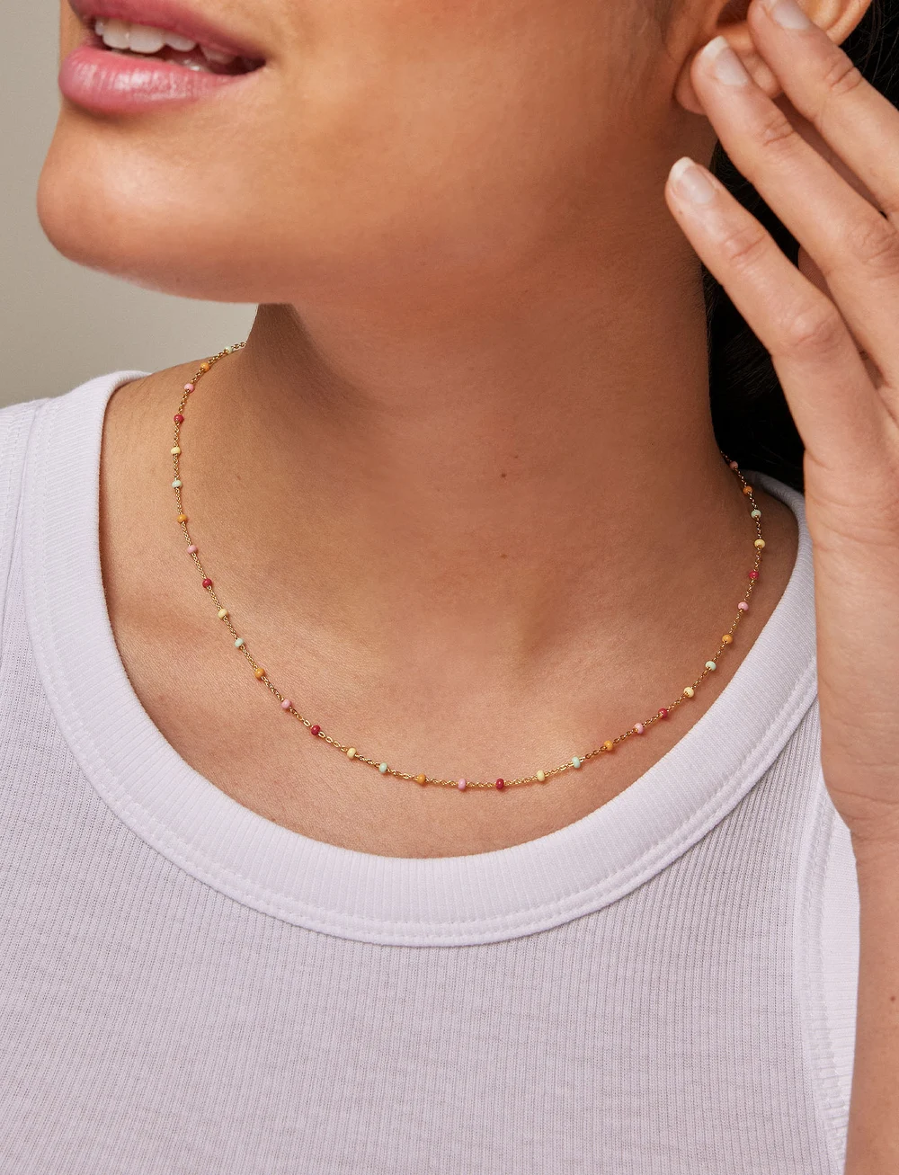 Enamel Copenhagen - Necklace Lola - halsketten - rainbow - 0