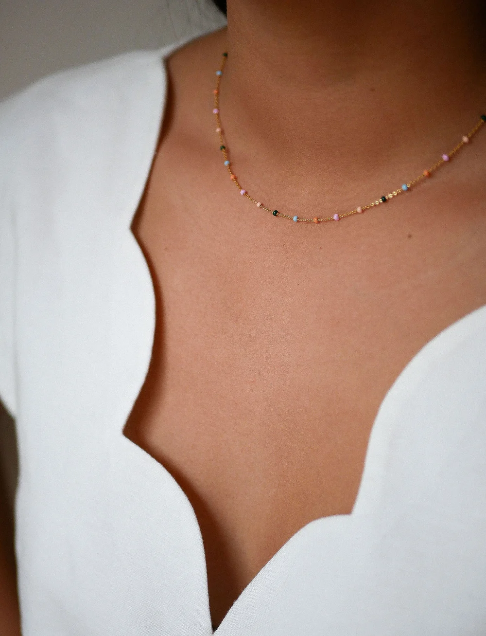 Enamel Copenhagen - Necklace Lola - halsketten - rainbow - 2