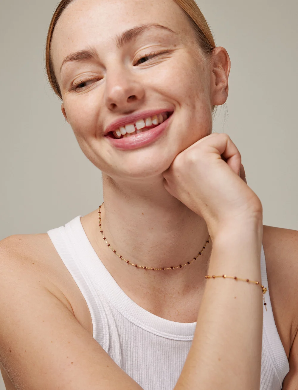 Enamel Copenhagen - Lola Necklace - colliers chaîne - copper - 0