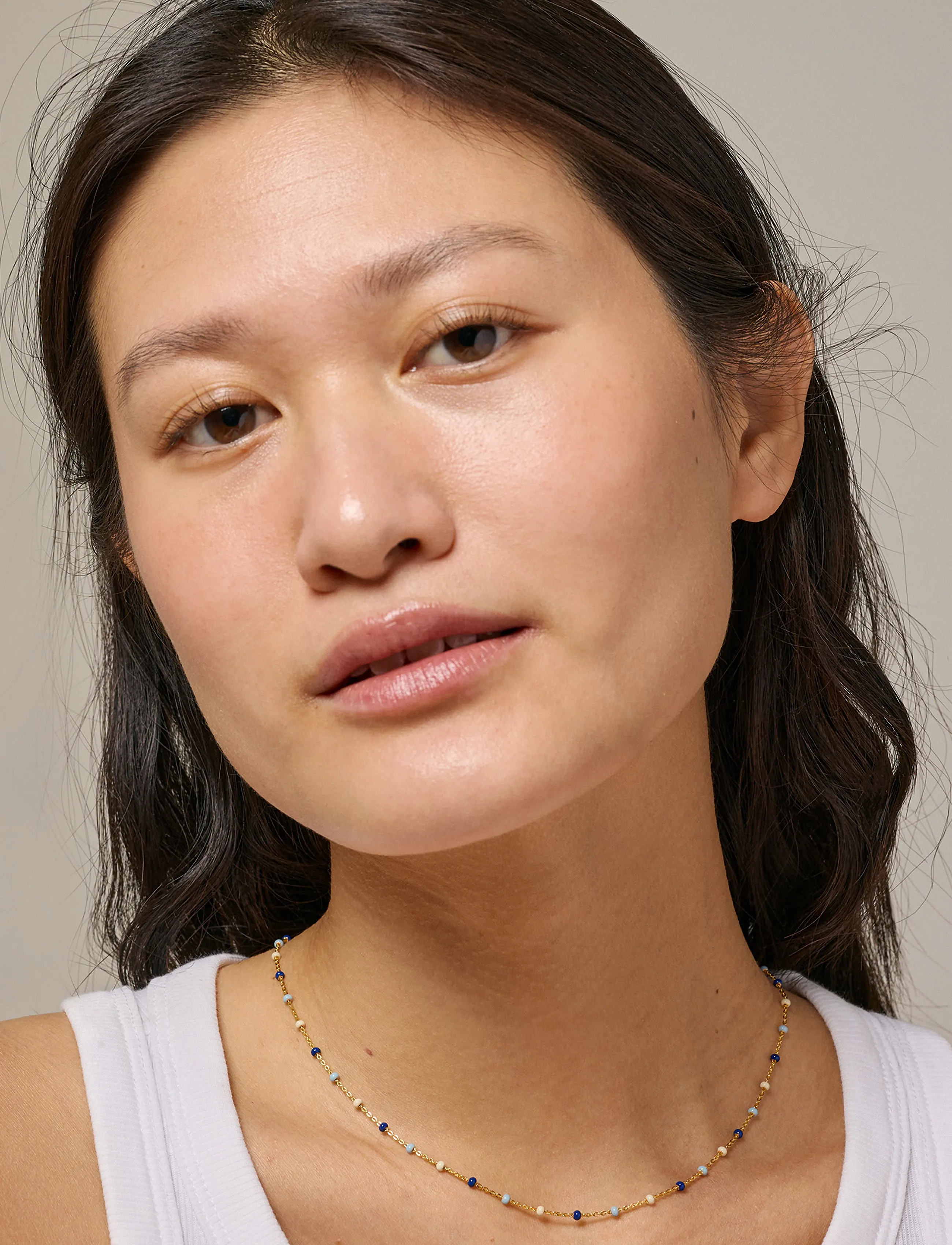 Enamel Copenhagen - Necklace, Lola - kaelaketid - marine - 0