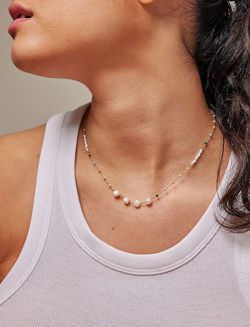 Enamel Copenhagen - Necklace Lola Perla - pärlikeed - dreamy/pearl - 0