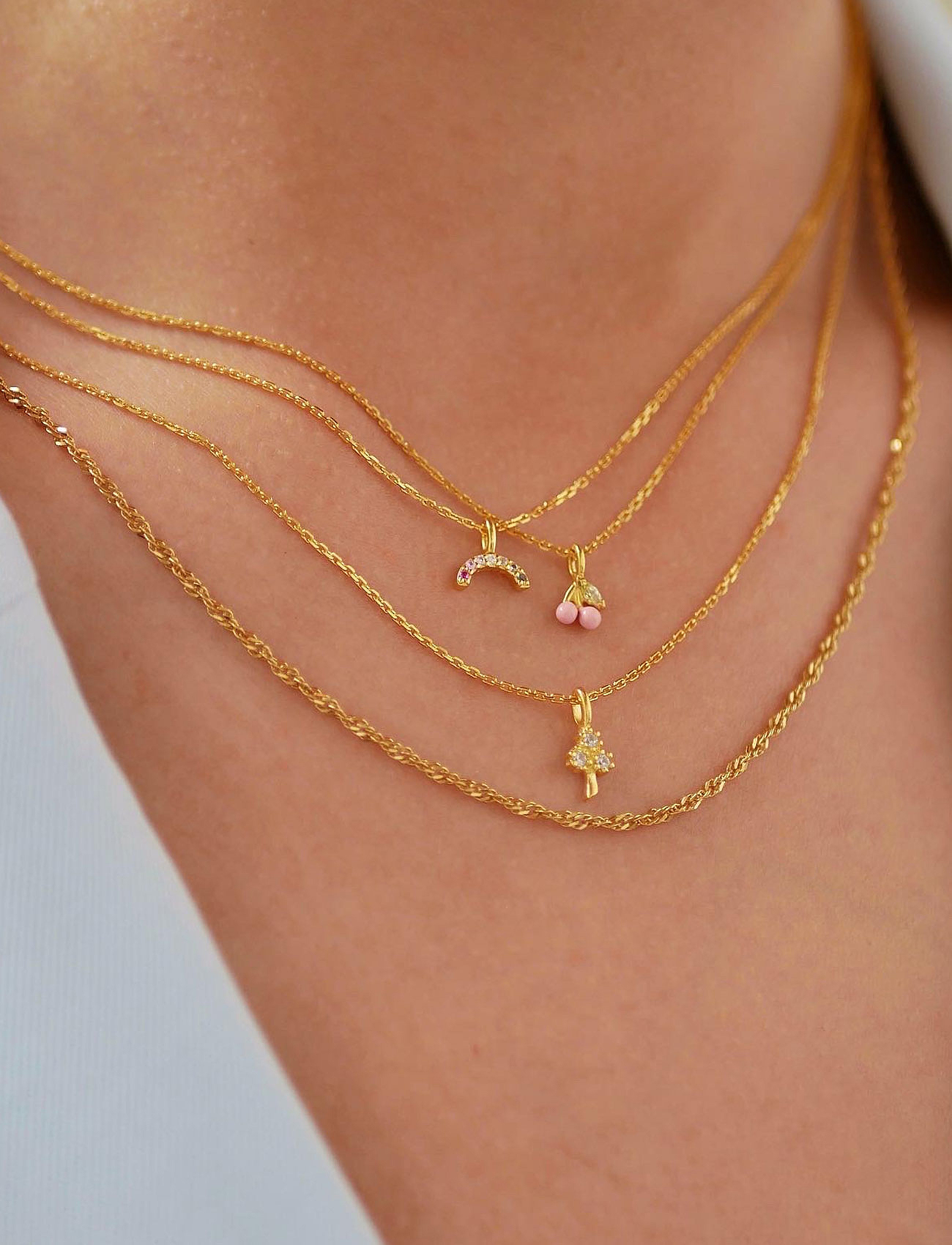 Enamel Copenhagen - Necklace Cherry - light pink - 2
