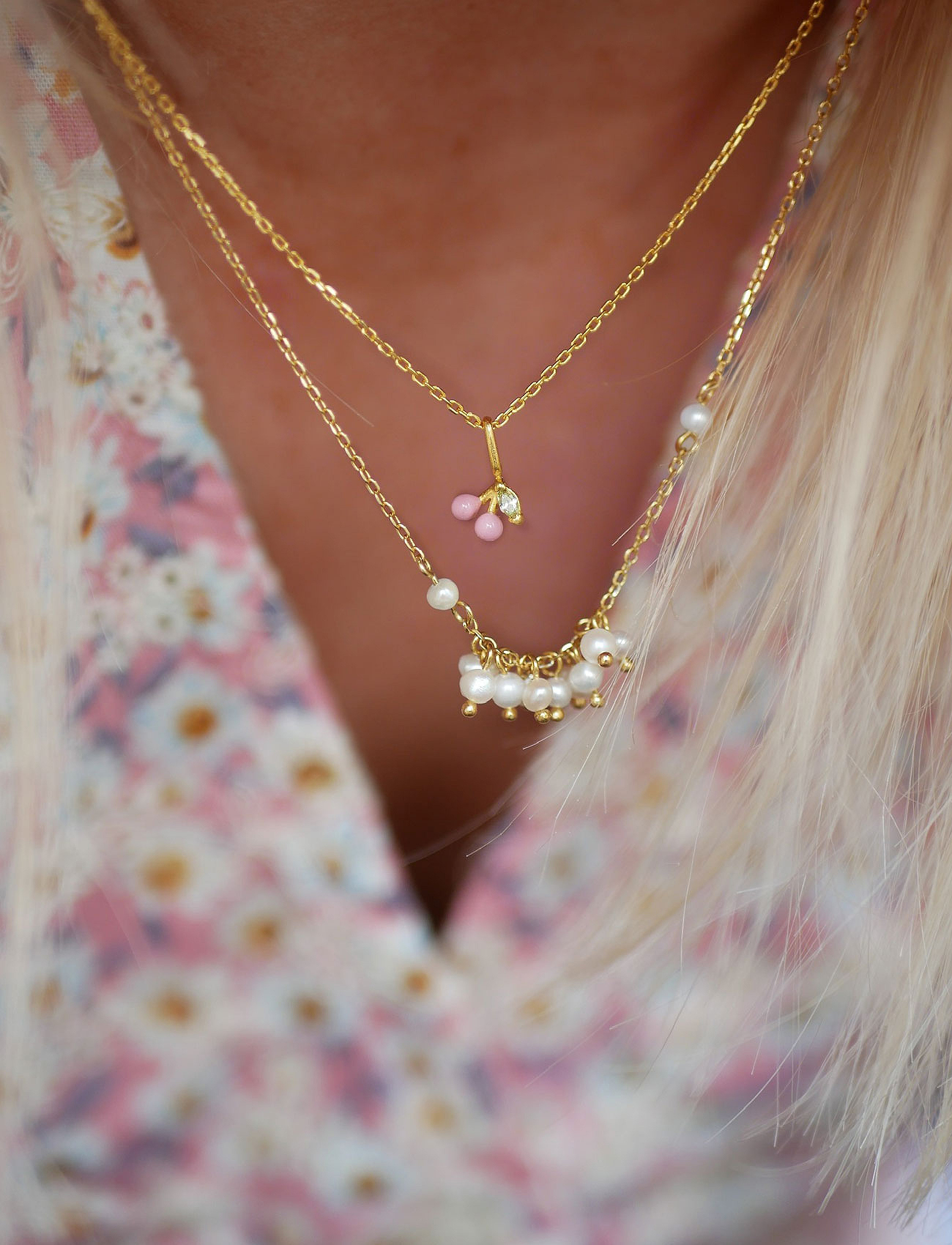 Enamel Copenhagen - Necklace Cherry - light pink - 3