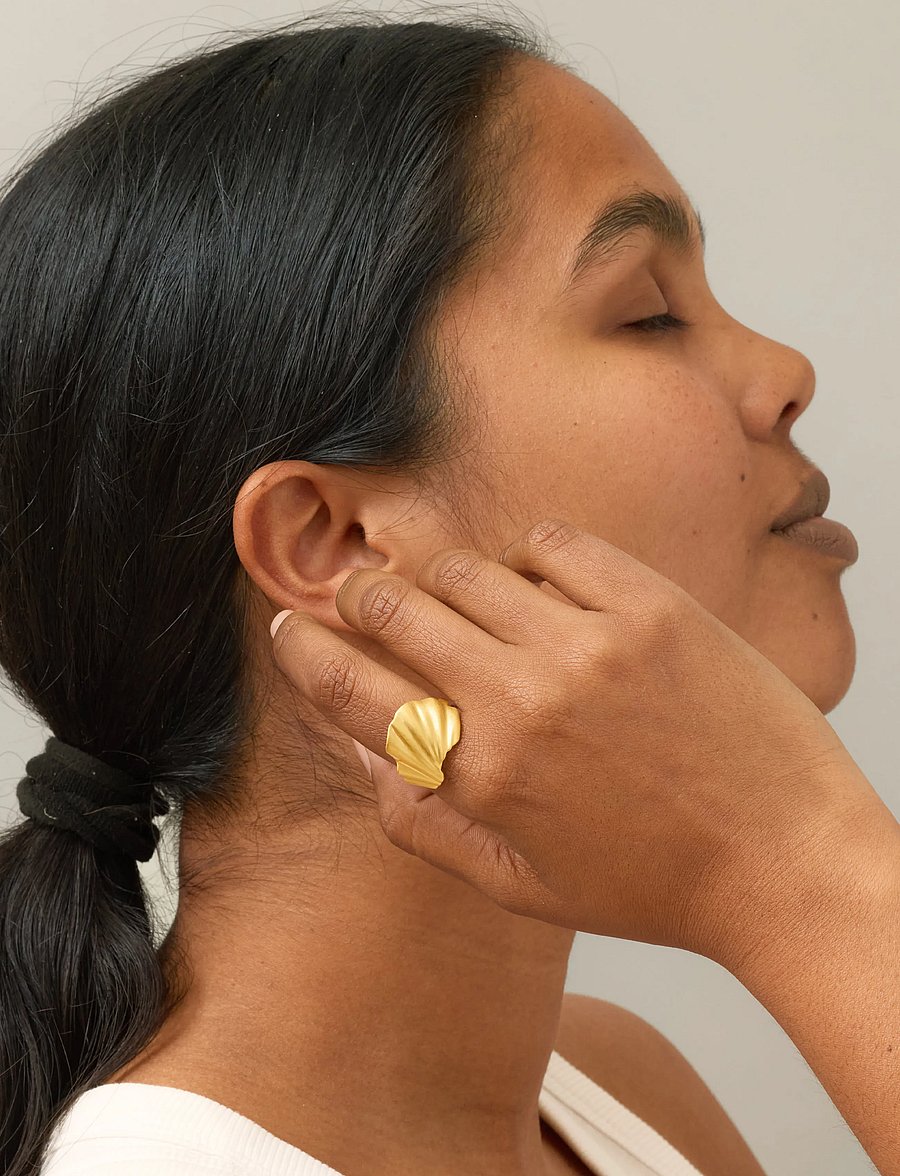 Enamel Copenhagen - Ring, Wave - ringe - gold plated - 0