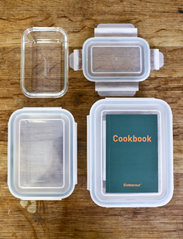 Endeavour - Endeavour® Rektangulær Foodbox opbevaring med låg 3-stk - laveste priser - clear - 1