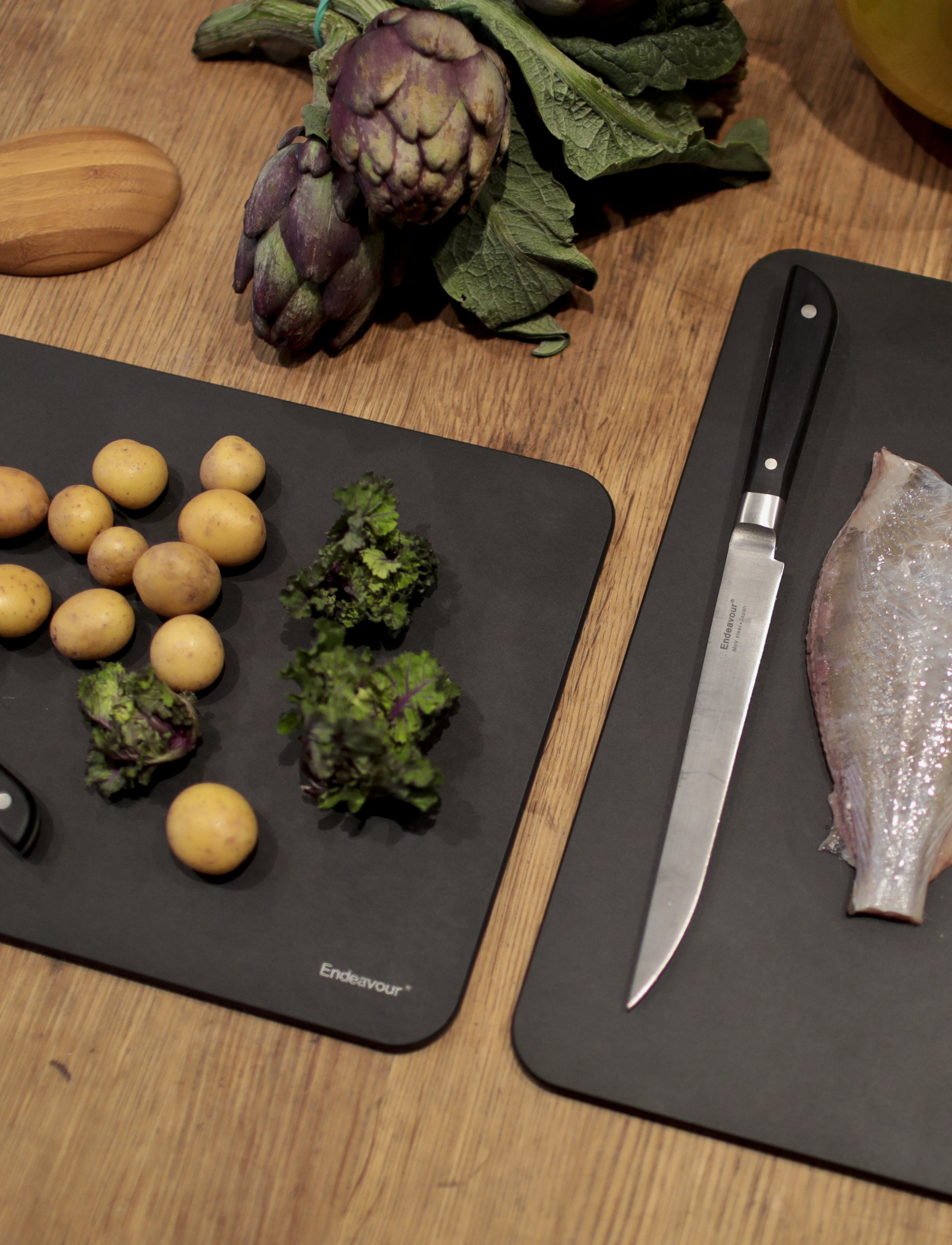 Endeavour - Endeavour® TwinBoards Cutting Board - cutting boards - black - 2
