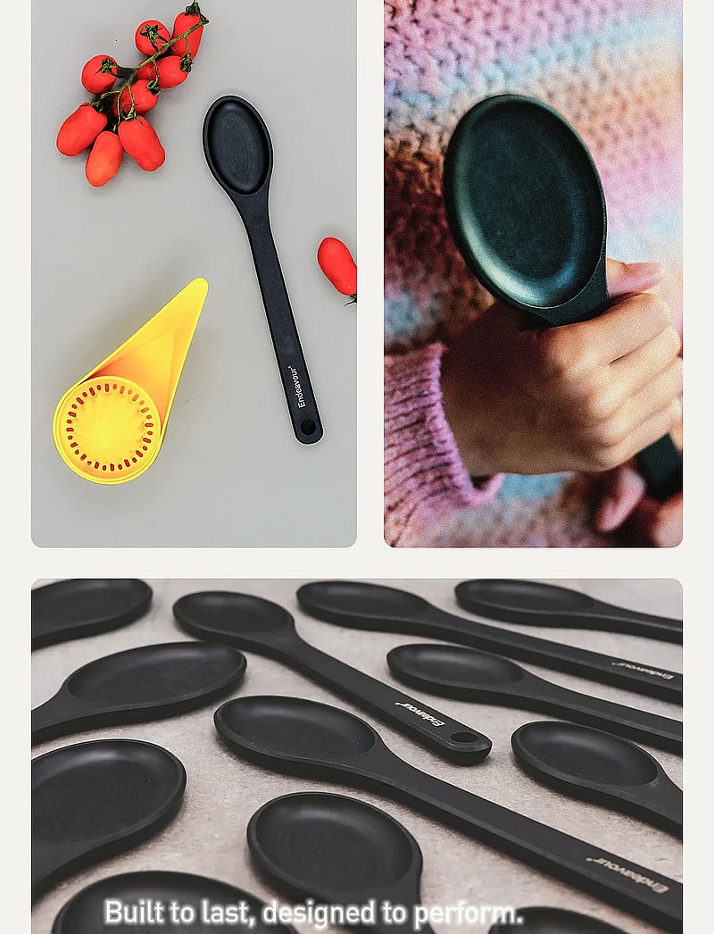 Endeavour - Endeavour® Pot Spoon 1 small mixing spoon - löffel & schöpflöffel - black - 2