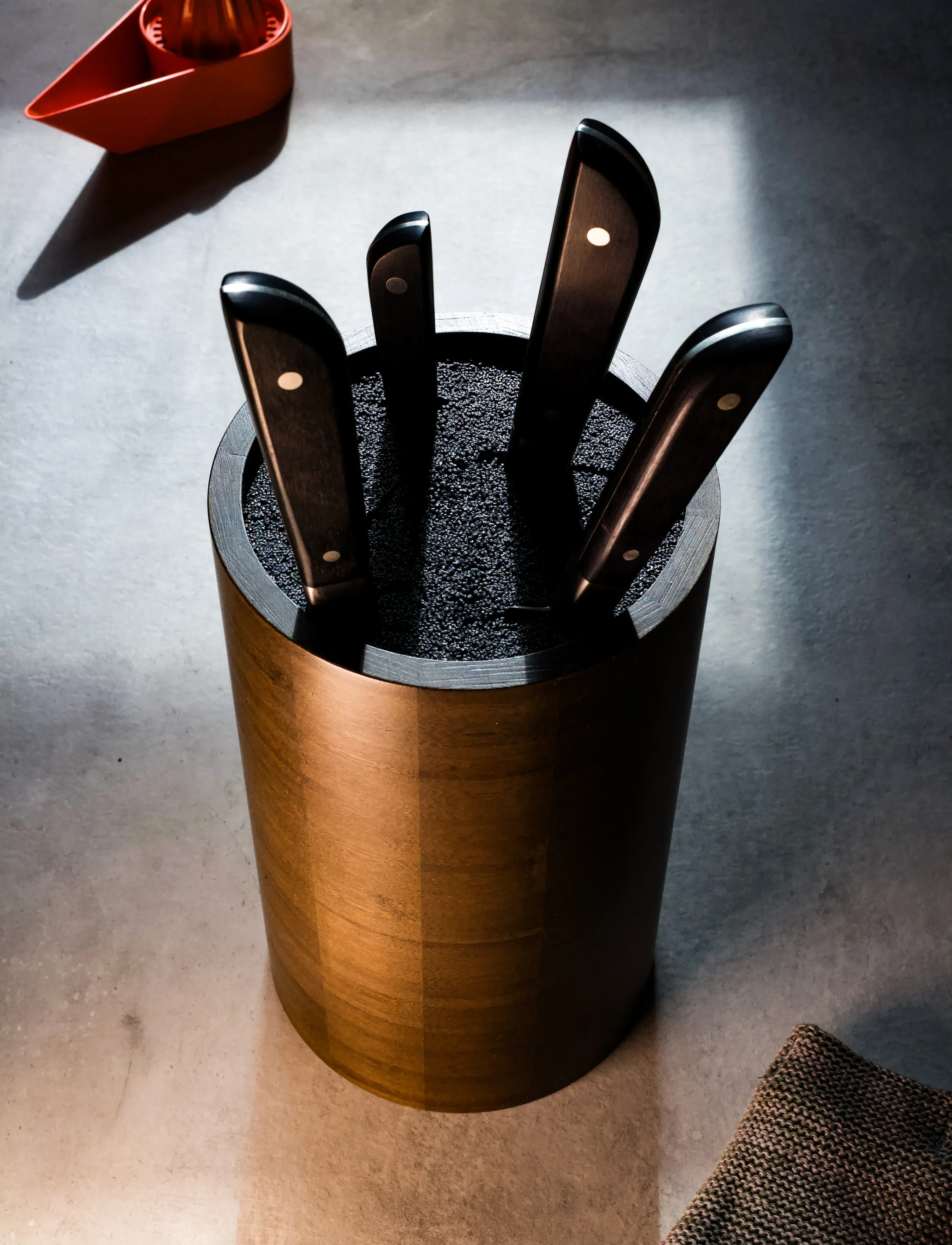 Endeavour Knifeholder Brown, 0.9X21X34 cm, Knives & Accessories, Braun - Knife Blocks, Homeware
