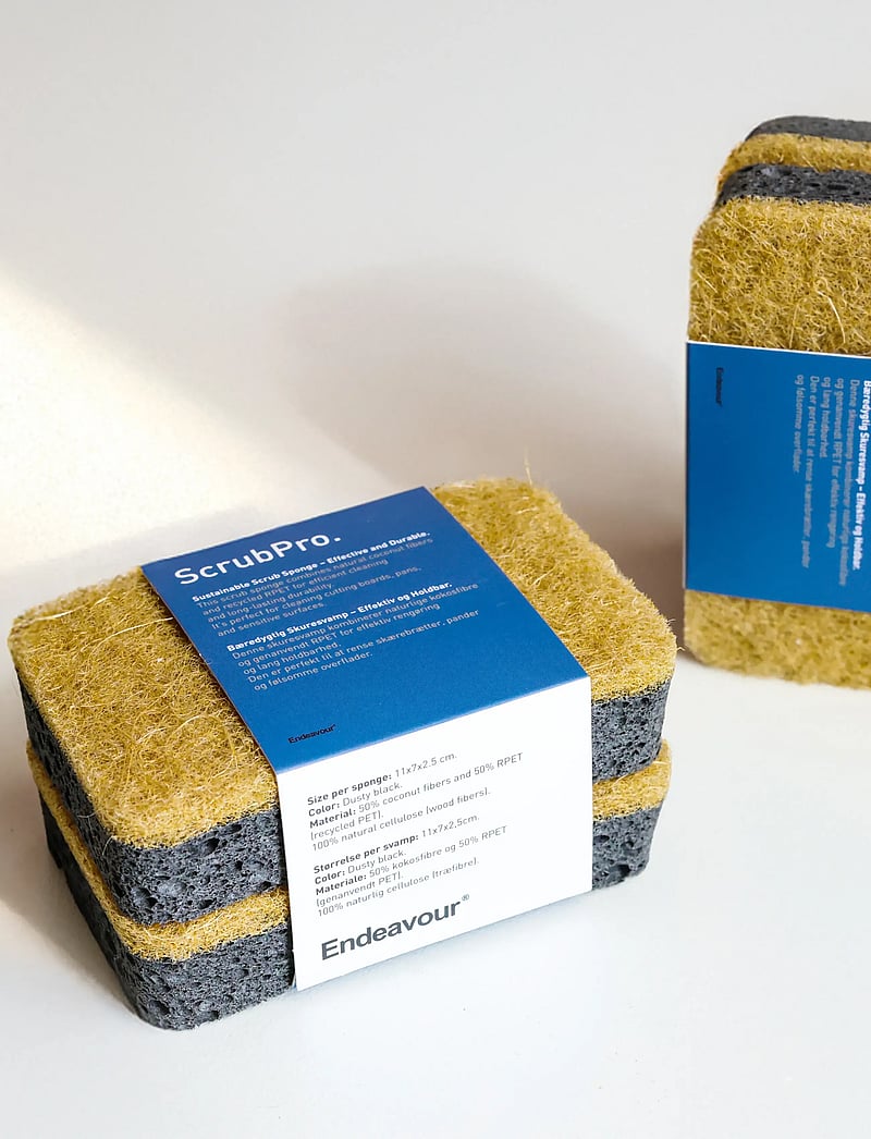 Endeavour - ScrubPro Scouring Sponge 2-pack - najniższe ceny - dusty black - 1